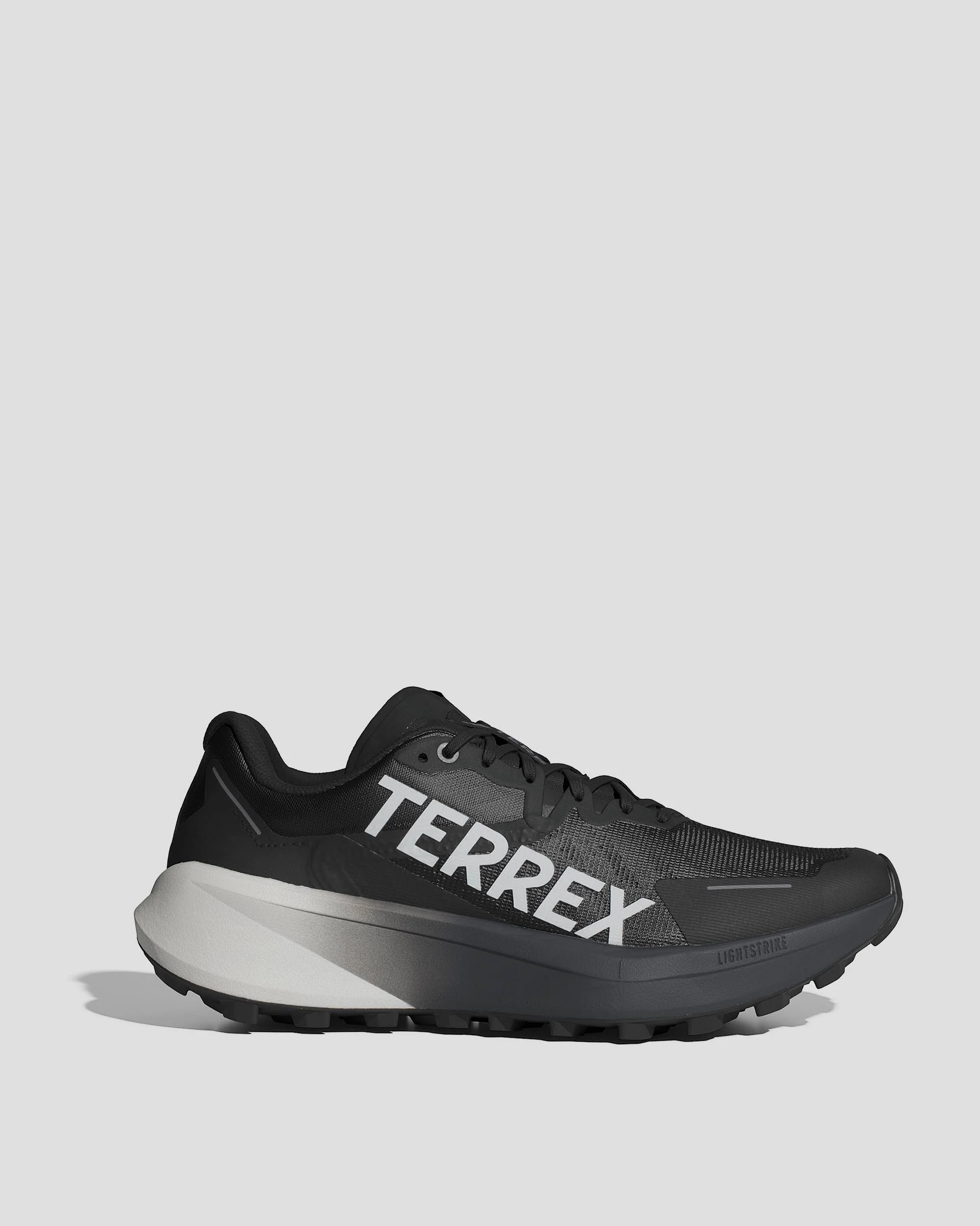 Men's Adidas Terrex Agravic 3 Shoes - Black/Grey - Image 2