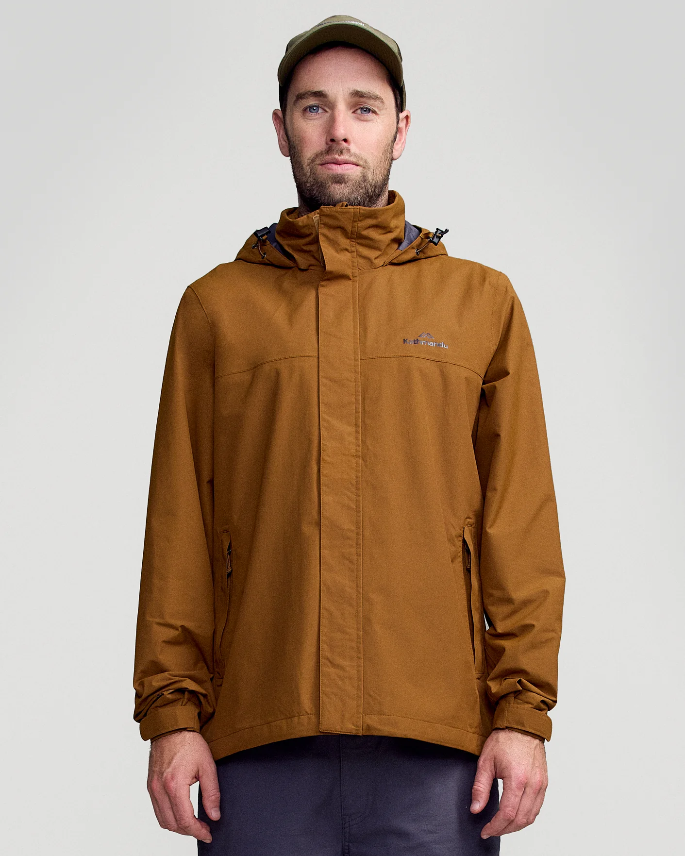 Men's Andulo 2-layer Rain Jacket - Bark
