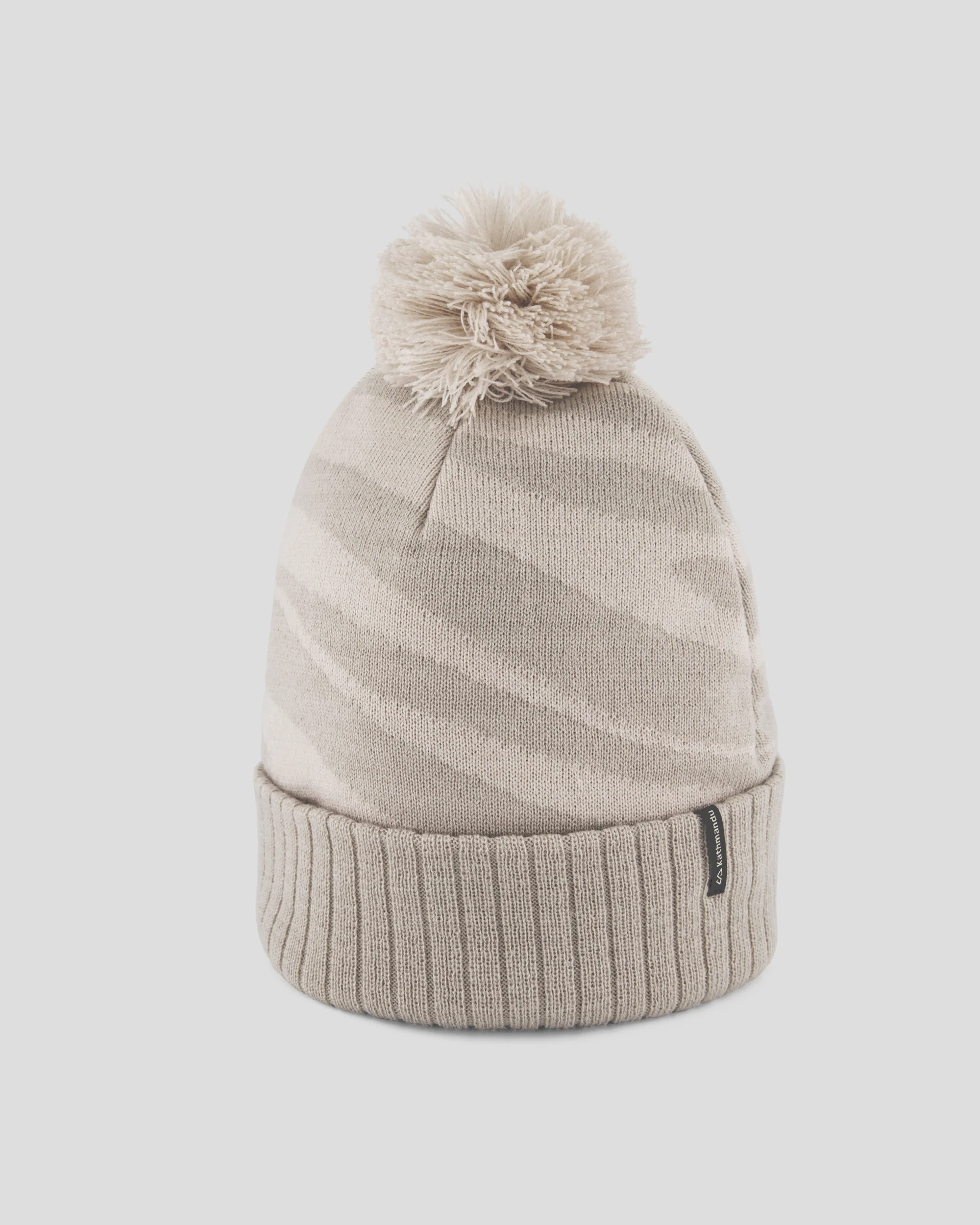 Braided River Pom Pom Beanie - Shroom Braided River - Image 3