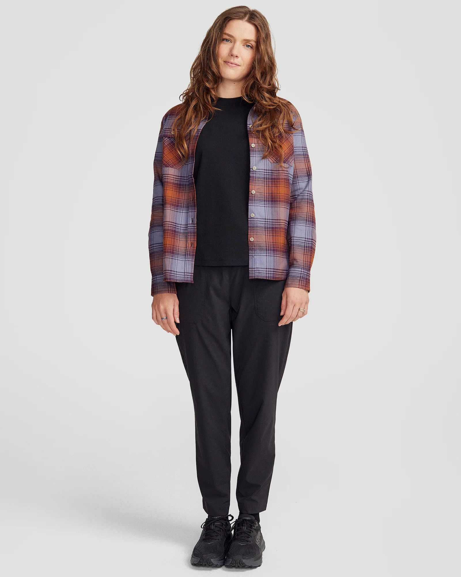 Women's Carrillon HF Long Sleeve Shirt - Shadow Plaid Haze - Image 2