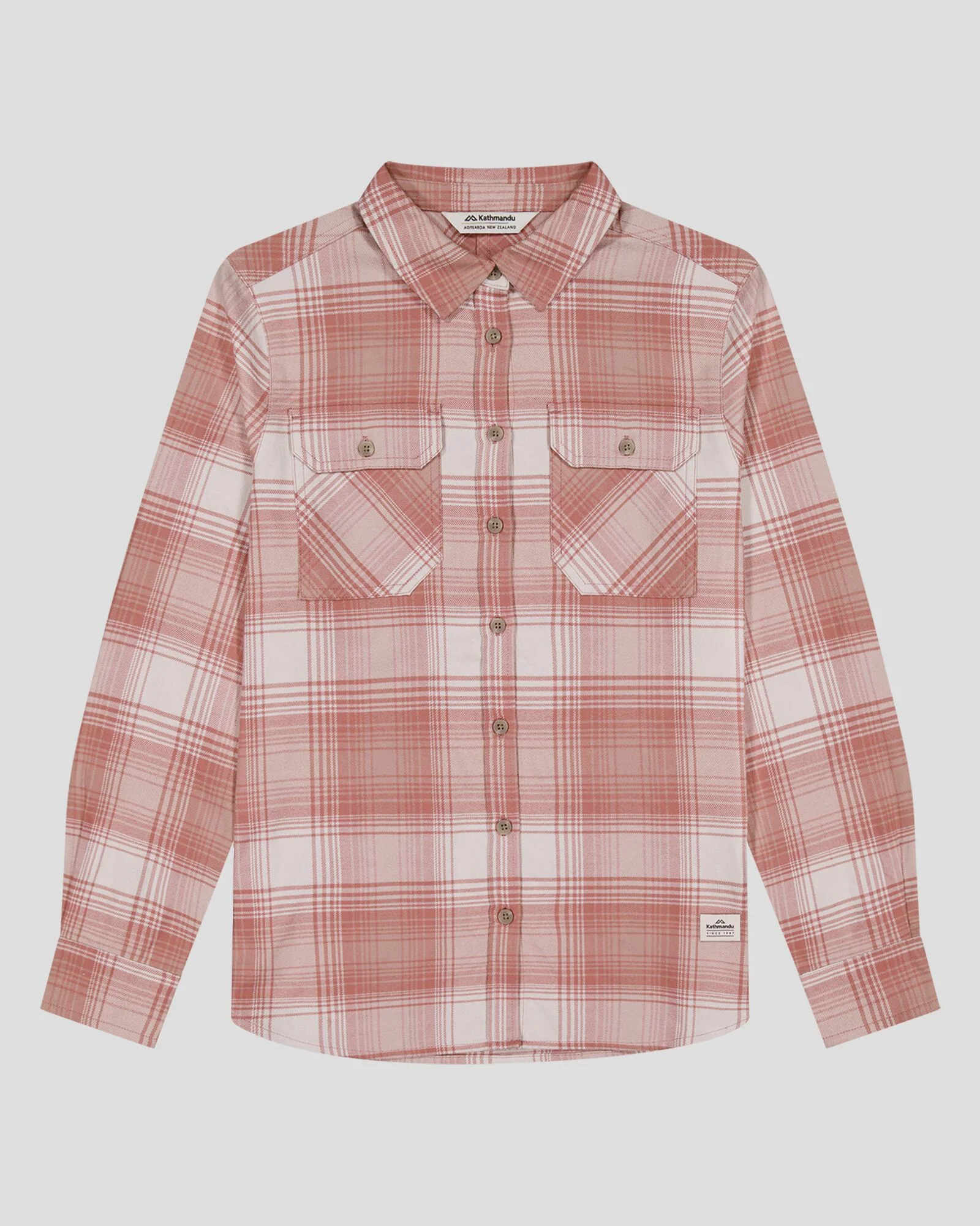 Women's Carrillon HF Long Sleeve Shirt - Shadow Plaid Mineral - Image 5