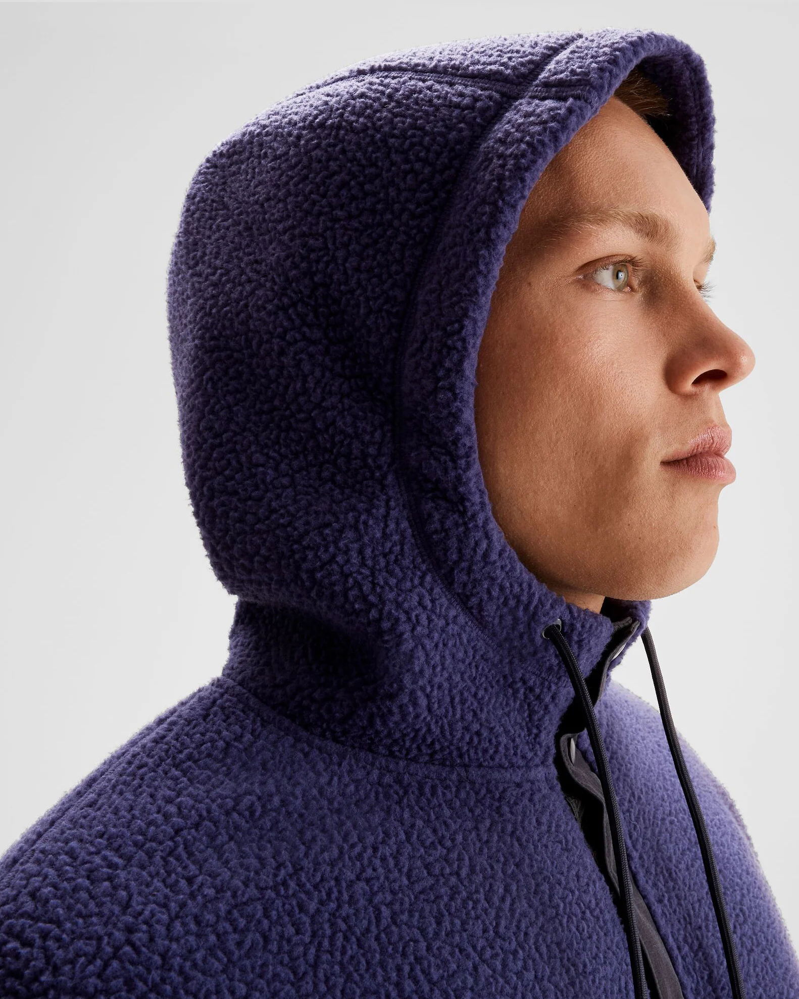 Men's Co-Z High Pile Hooded Pullover - Dark Horizon - Image 3