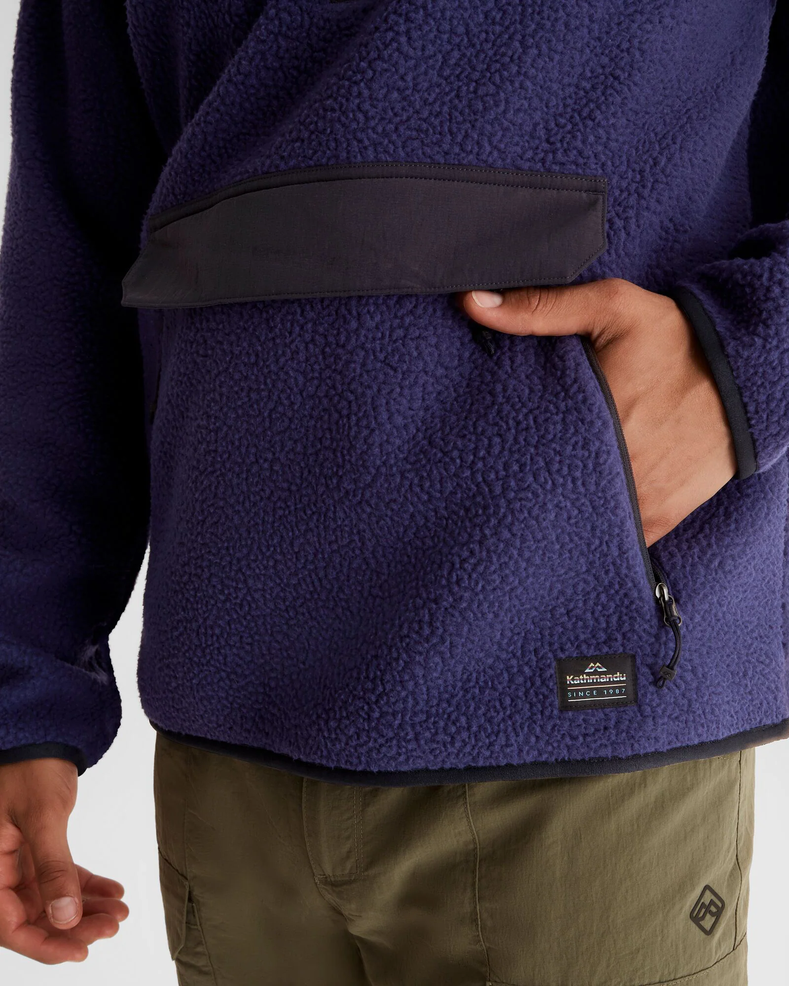 Men's Co-Z High Pile Hooded Pullover - Dark Horizon - Image 4