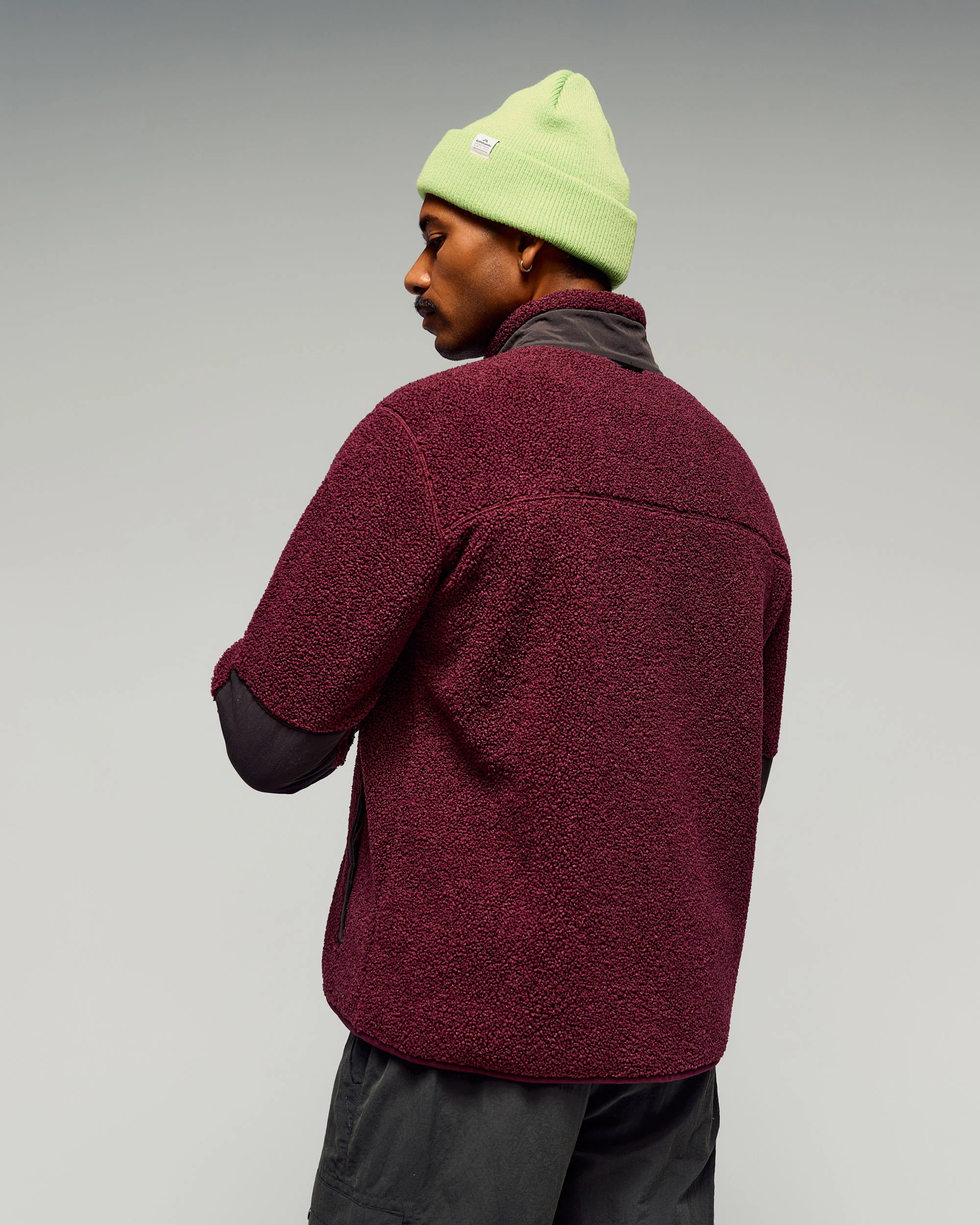 Men's Co-Z High Pile Jacket v3 - Mulberry/Cold Brew - Image 3