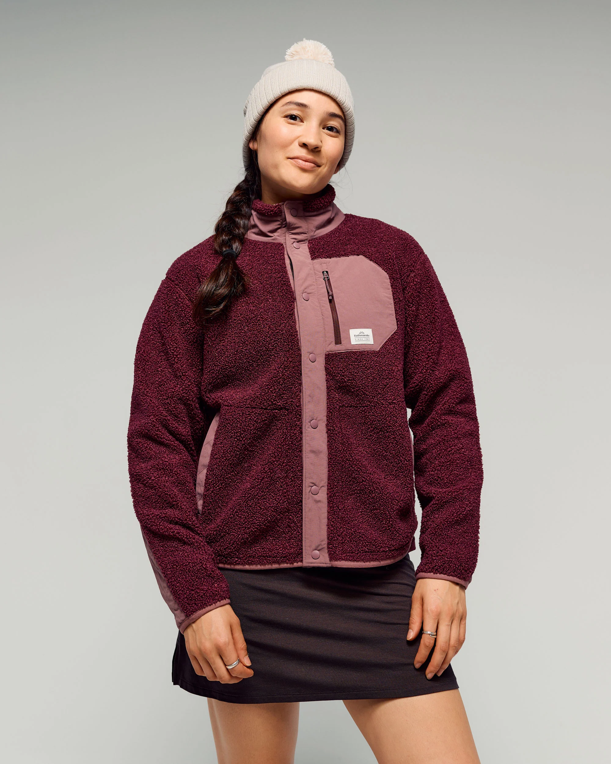 Co-Z High Pile Women's Jacket v3 - Mulberry/Dark Thistle
