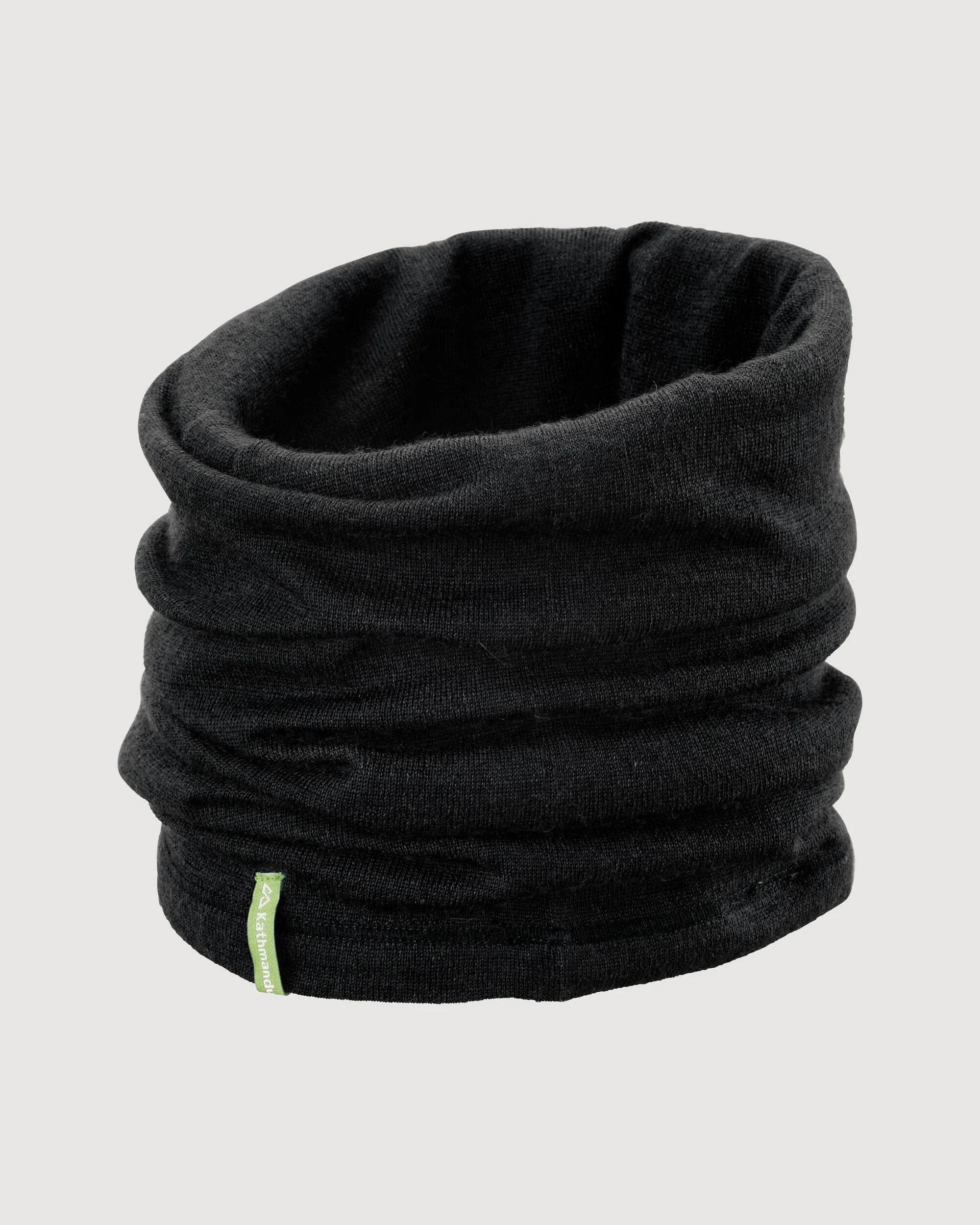 Core Spun Merino Neck Gaiter - Black