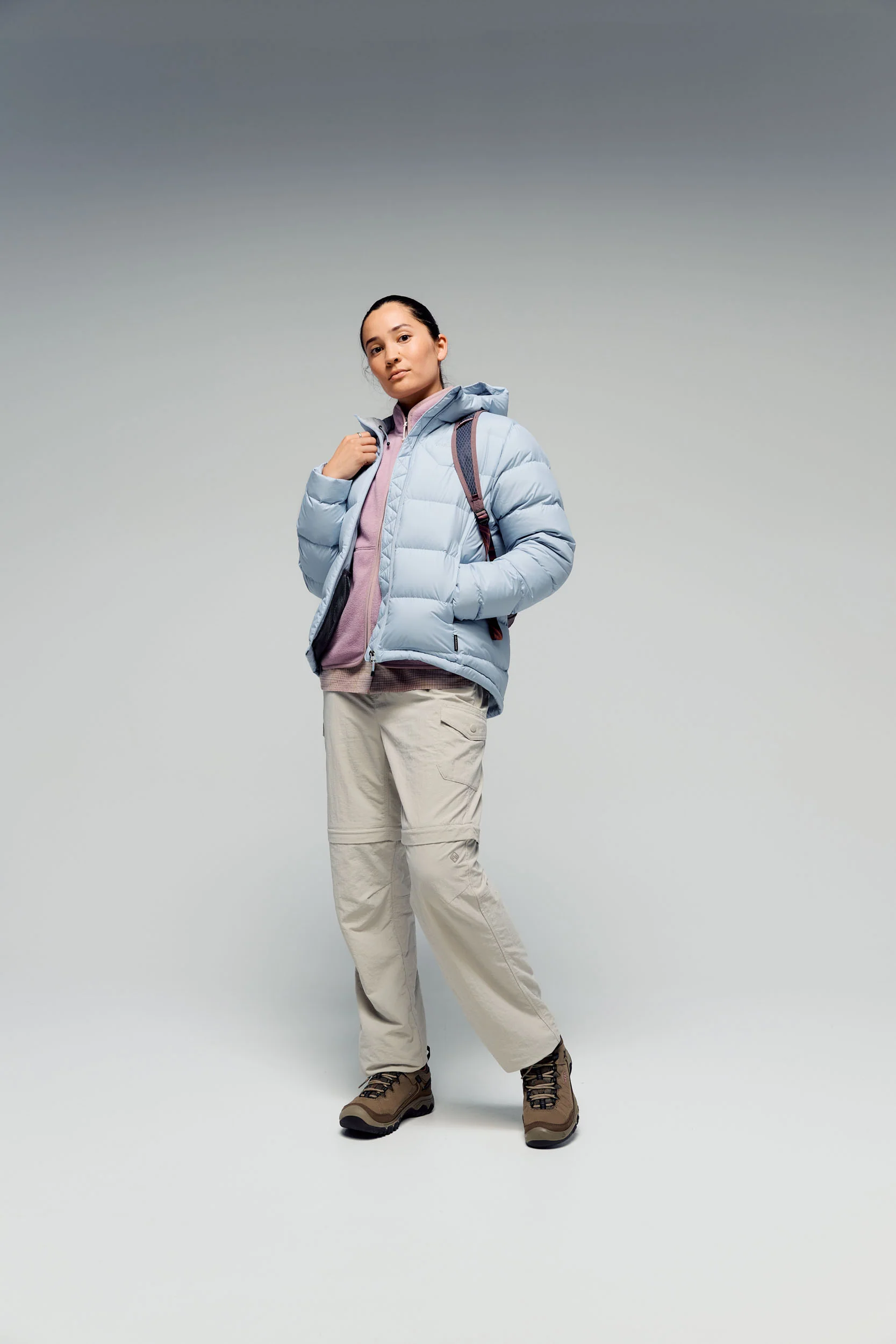 Women's Epiq Hooded Down Jacket - Tech Blue - Image 5