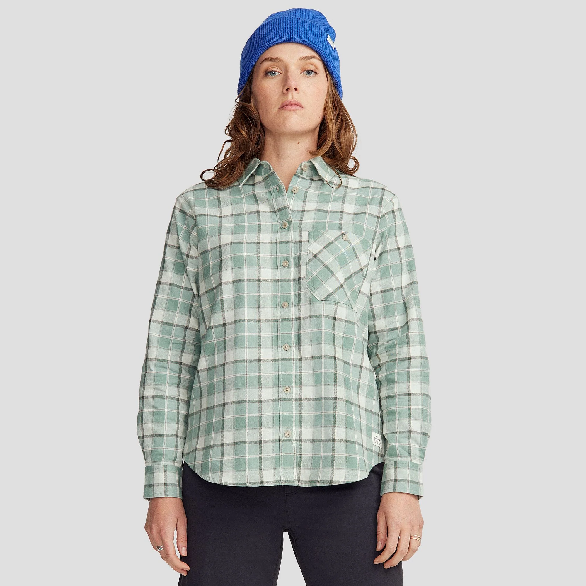 Women's Fyfe L/S Shirt - Deep Forest Plaid