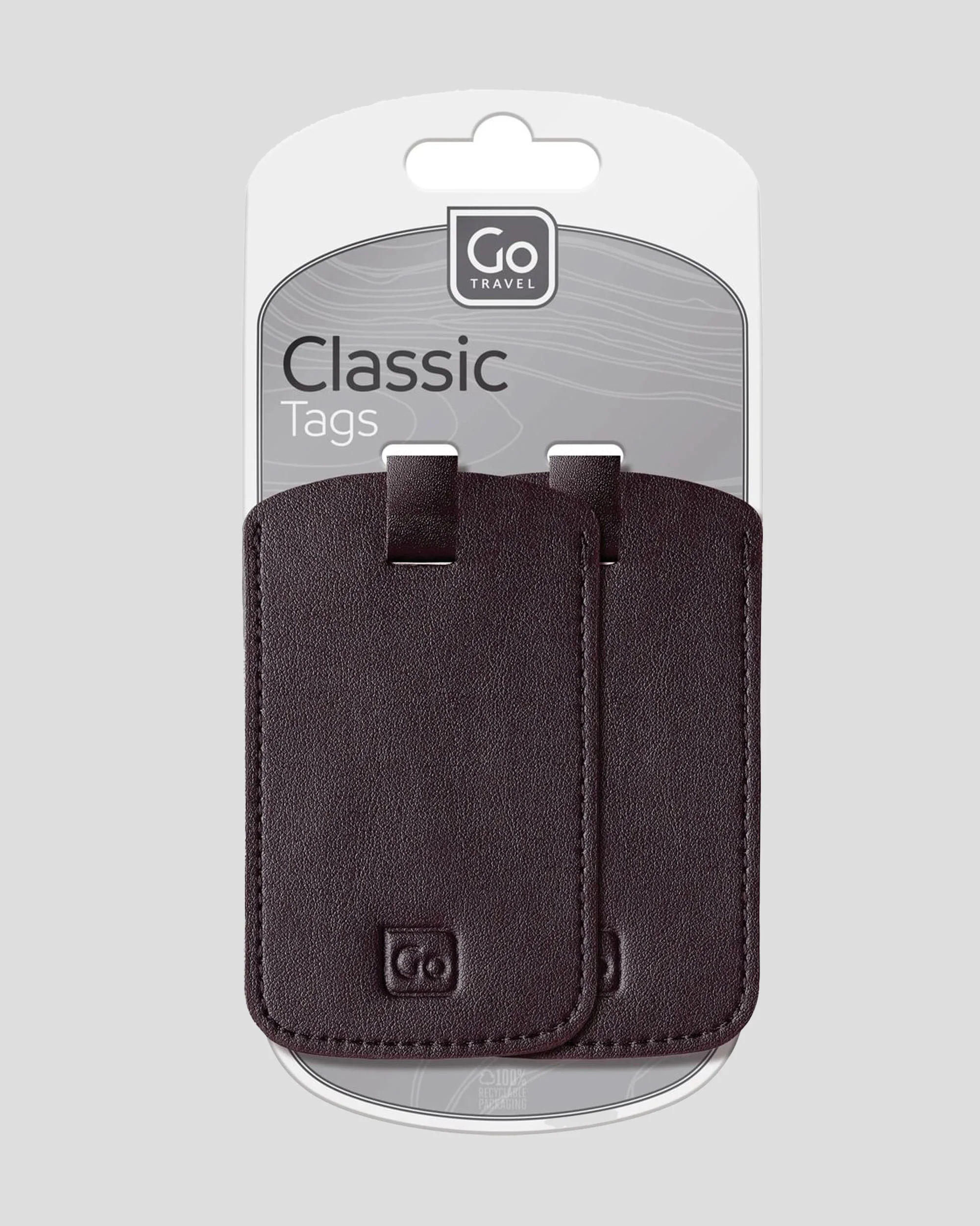 Go Travel Classic Tags - Black
