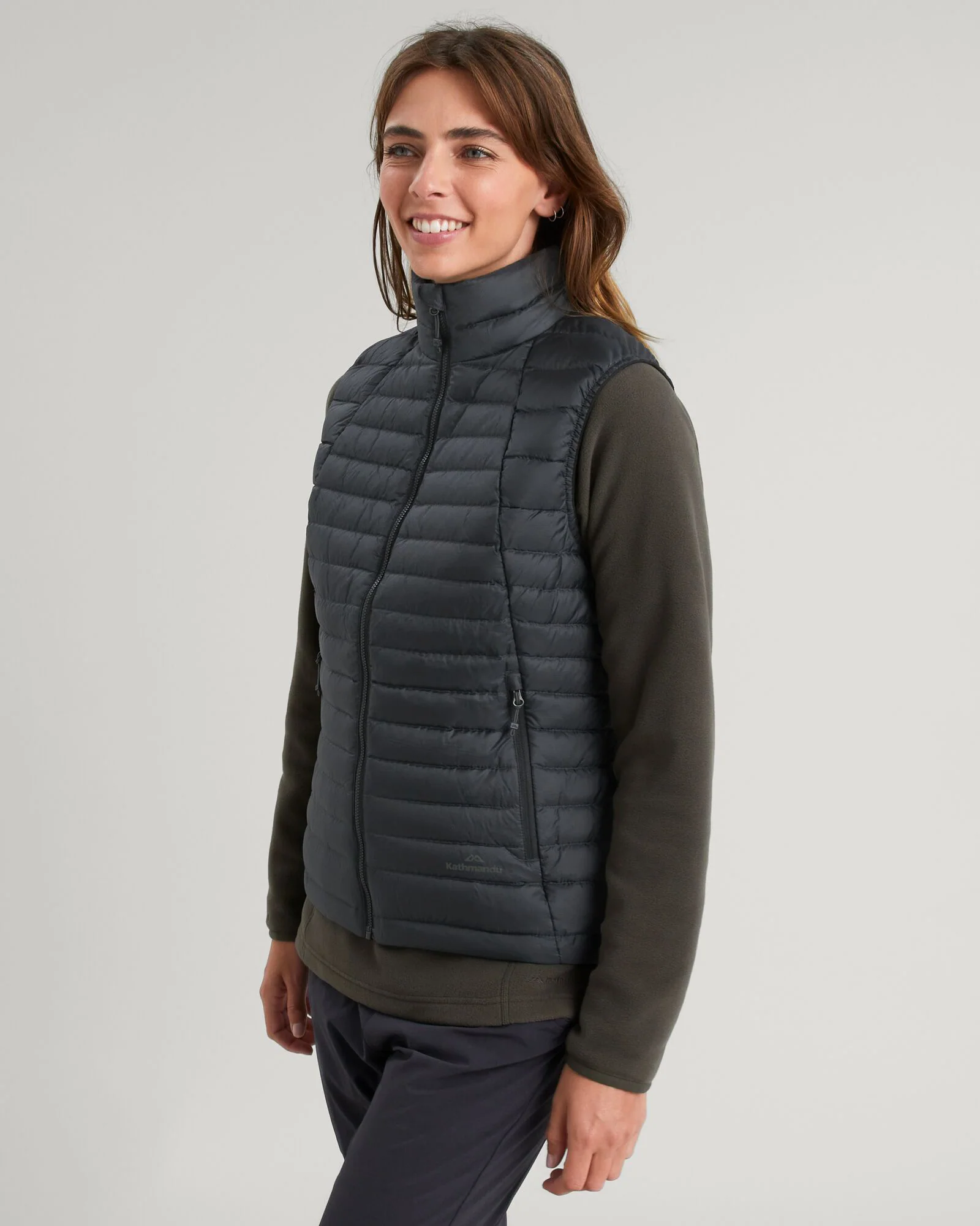 Women's Heli R Down Vest - Black Stingray