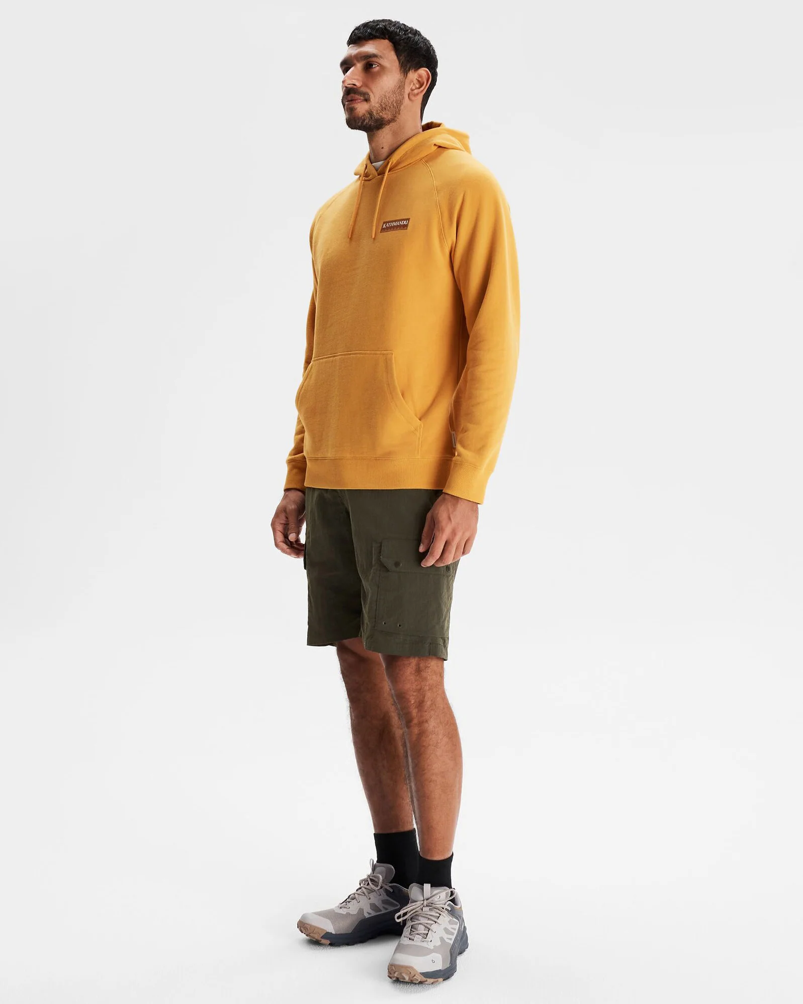 Men's Heritage Logo LT BB Hoodie - Mustard Yellow - Image 2