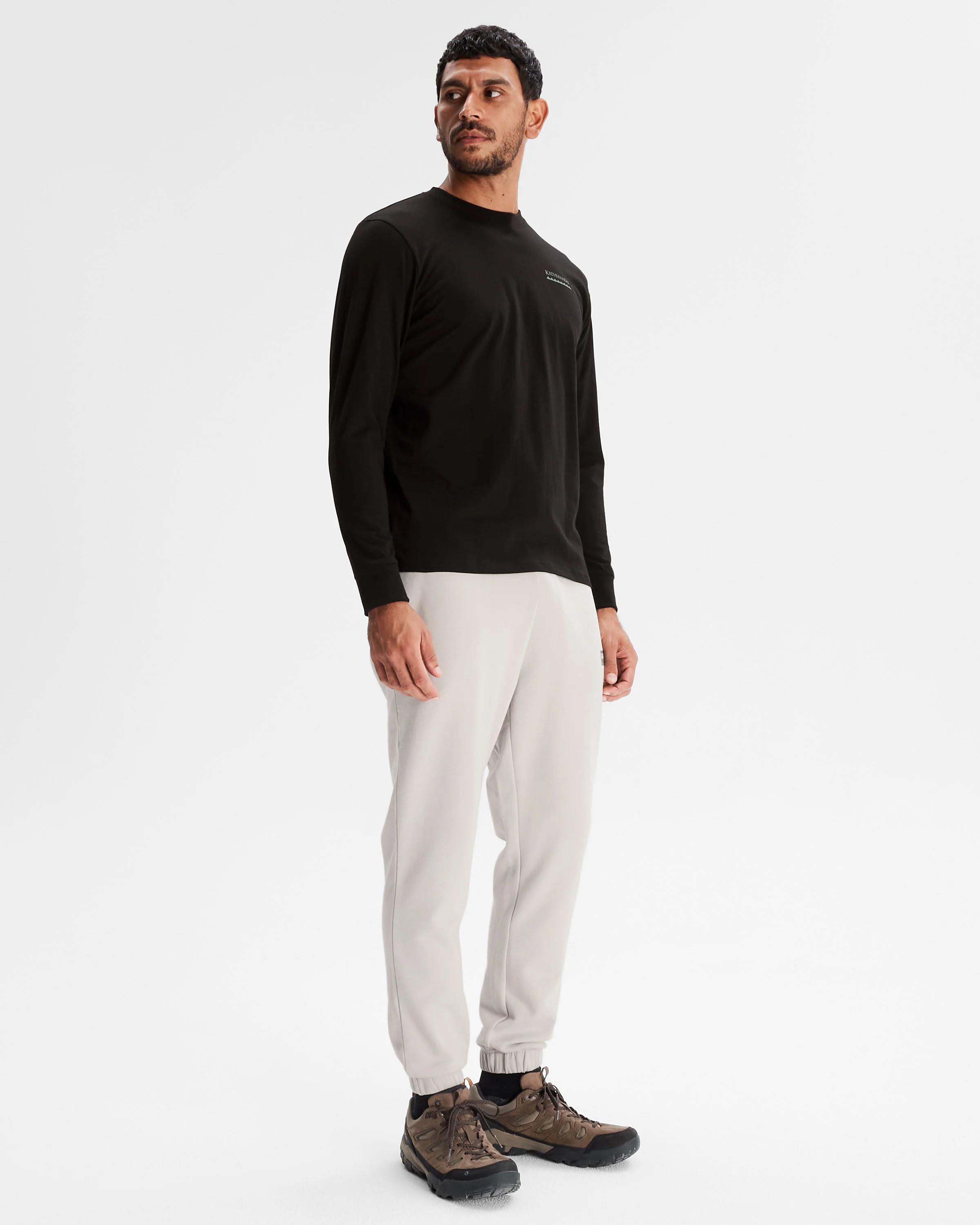 Men's Heritage Organic Cotton Long Sleeve T-shirt - Black - Image 2