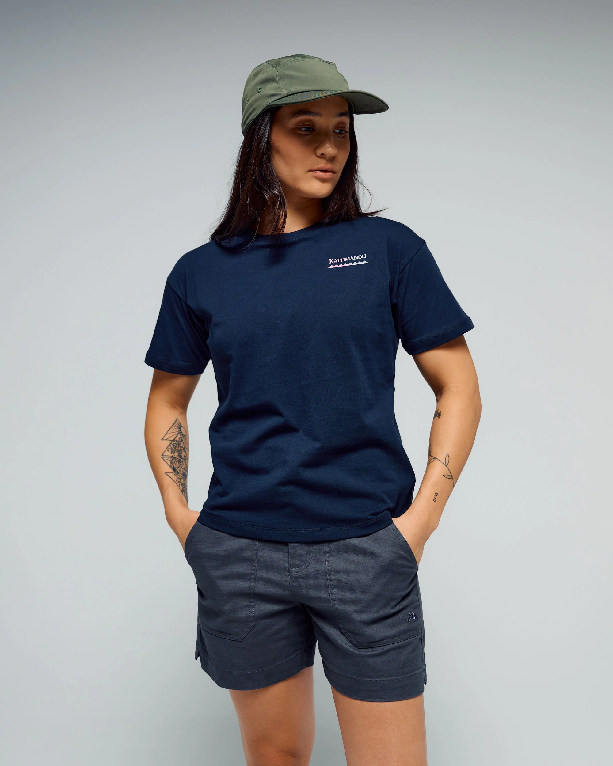 Women's Heritage Organic Cotton T-shirt - Pure Navy - Image 2