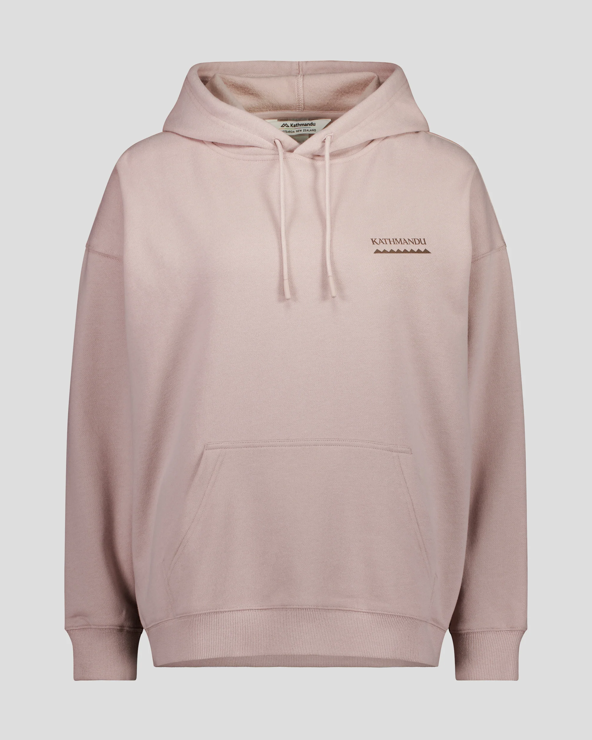 Women's Heritage Logo Slouchy Brushed Hoodie - Light Taupe