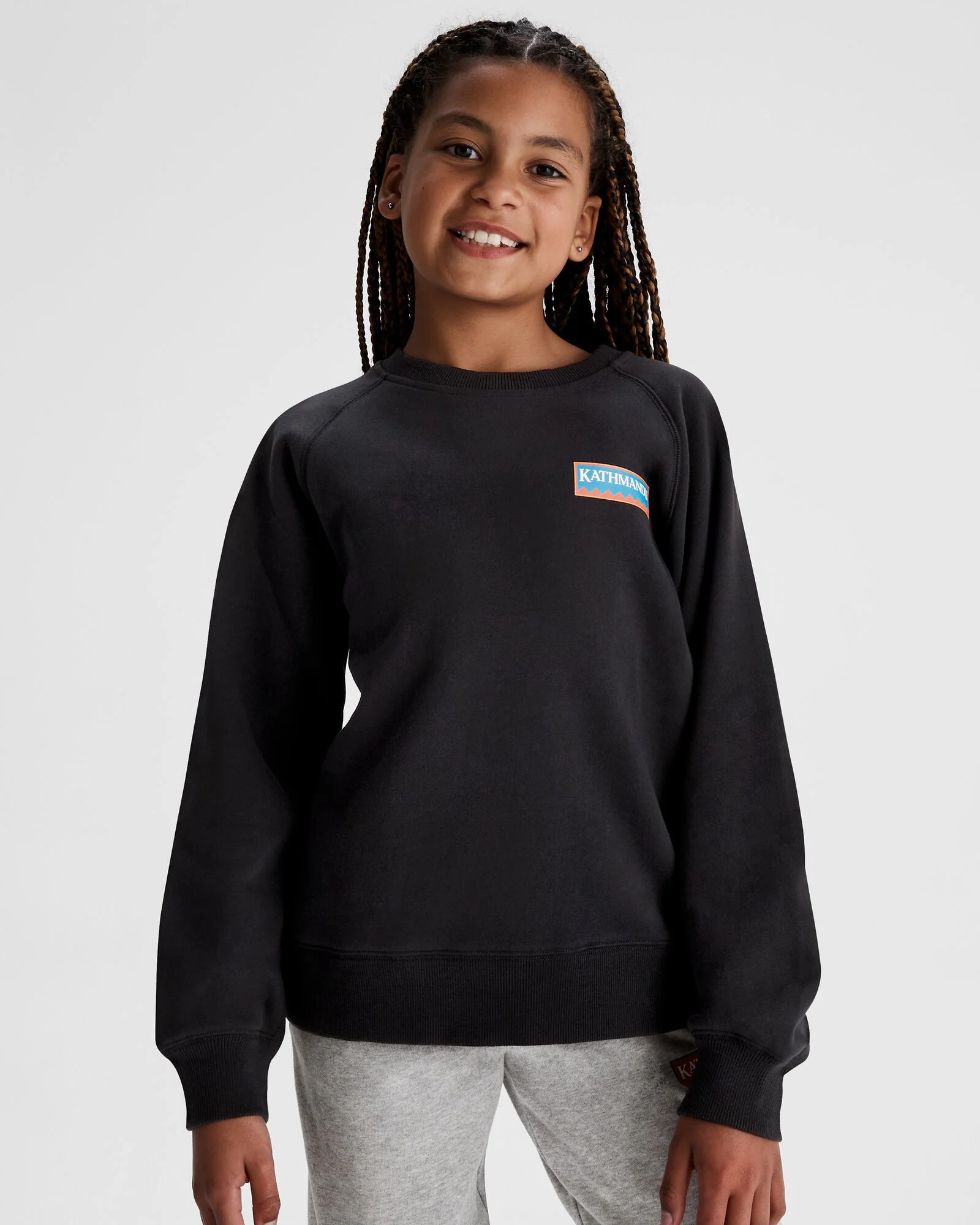 Youth Heritage Logo LT BB Crew Sweatshirt - Black Stingray