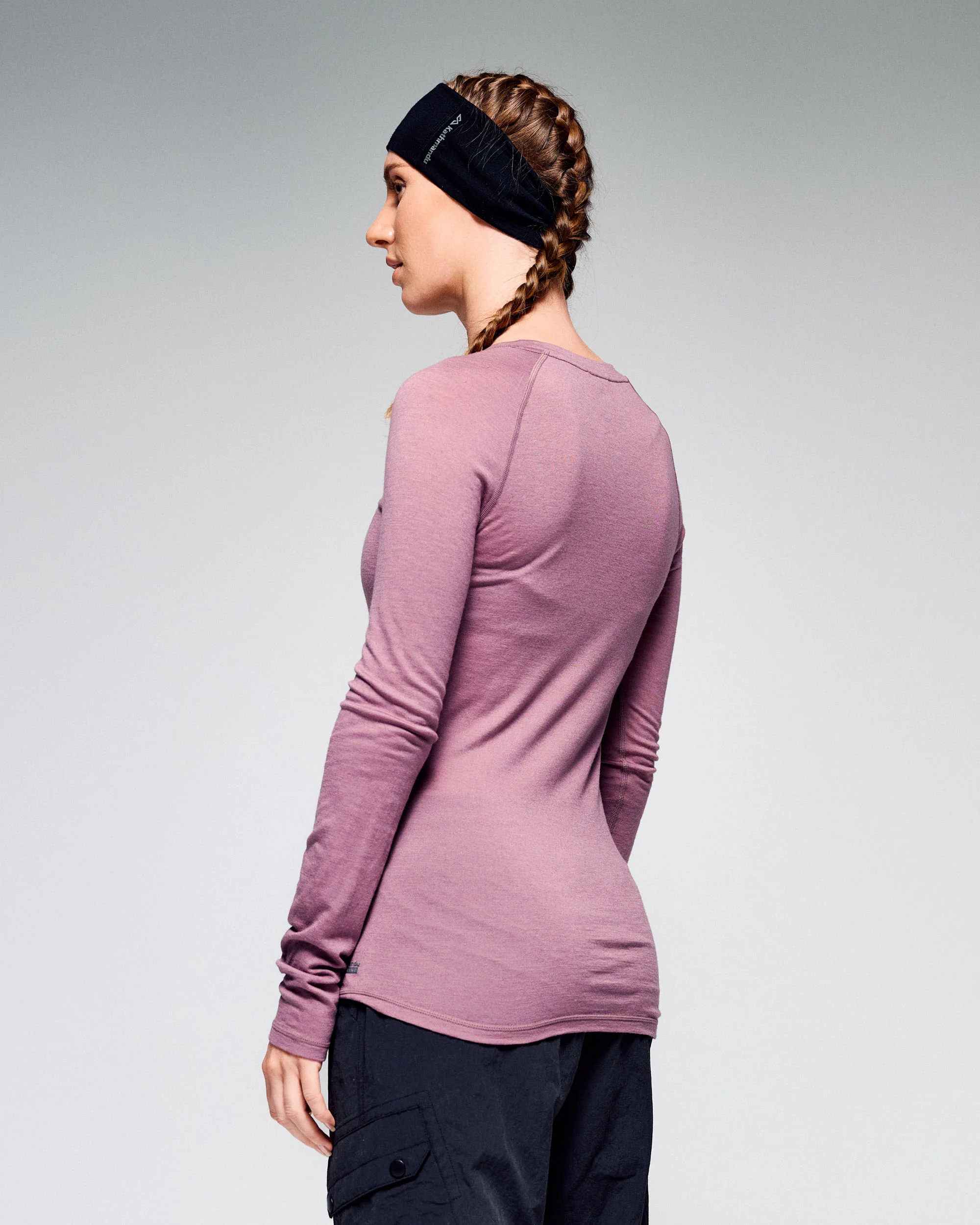 Women's K-Merino 125 Baselayer Long Sleeve Top - Dark Thistle - Image 3