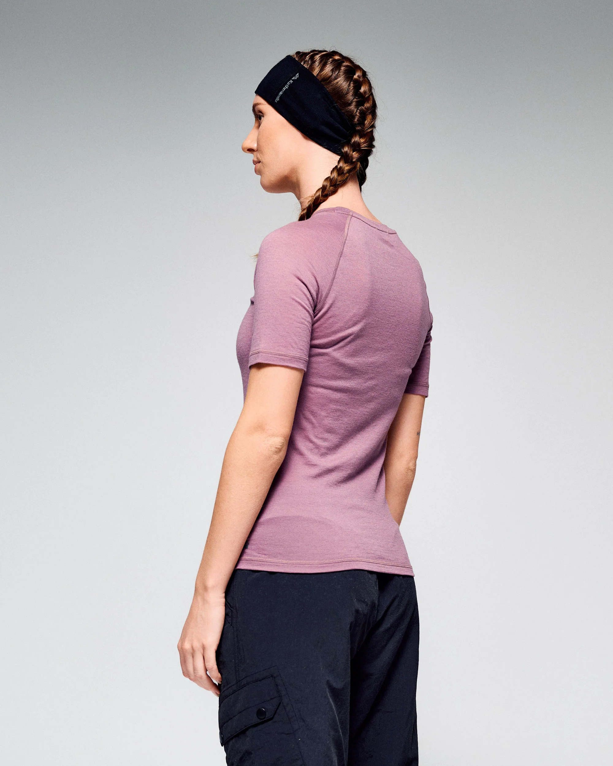 Women's K-Merino 125 Baselayer S/S Tee - Dark Thistle - Image 3