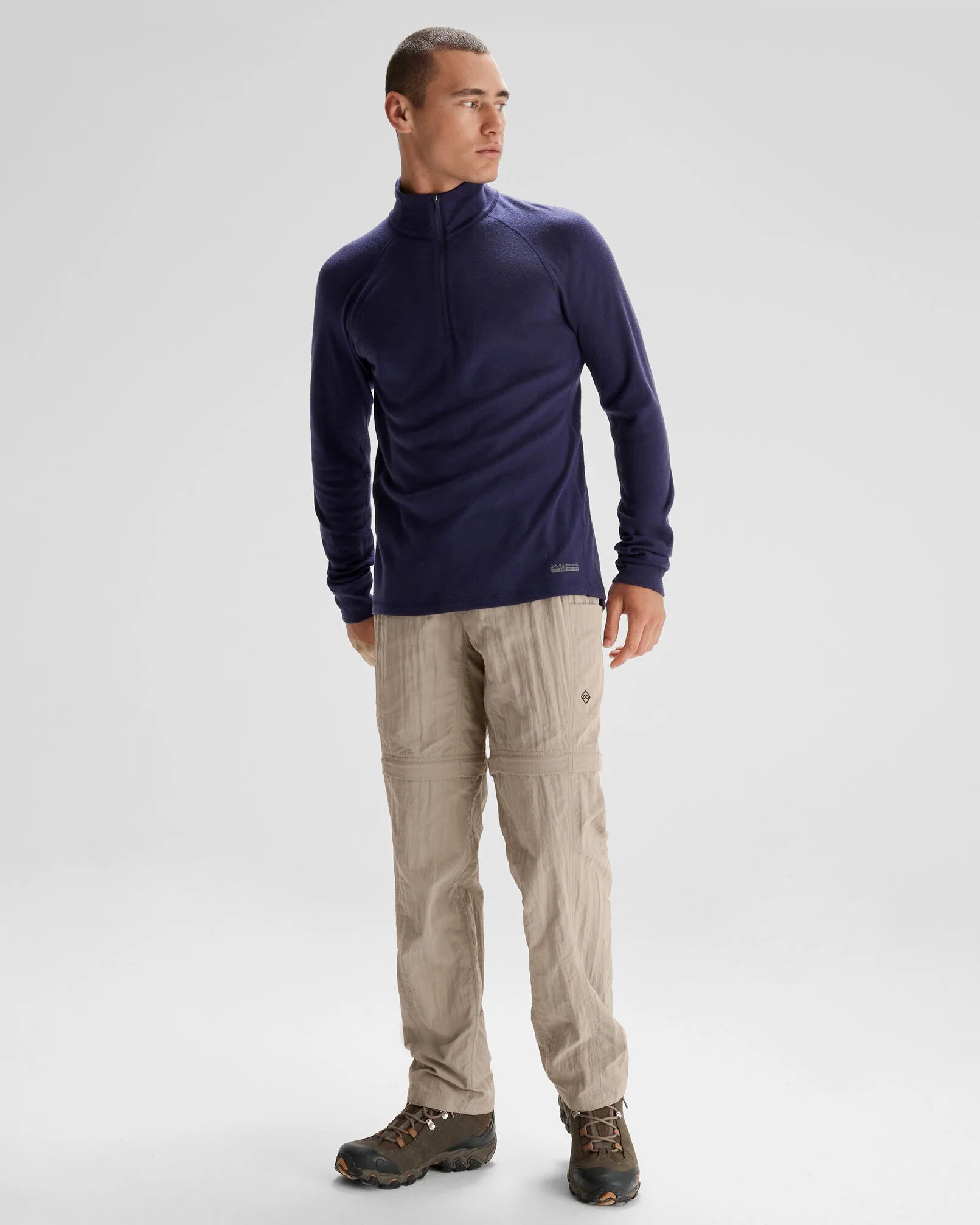Men's K-Merino 250 Quarter Zip Long Sleeve - Dark Horizon - Image 2