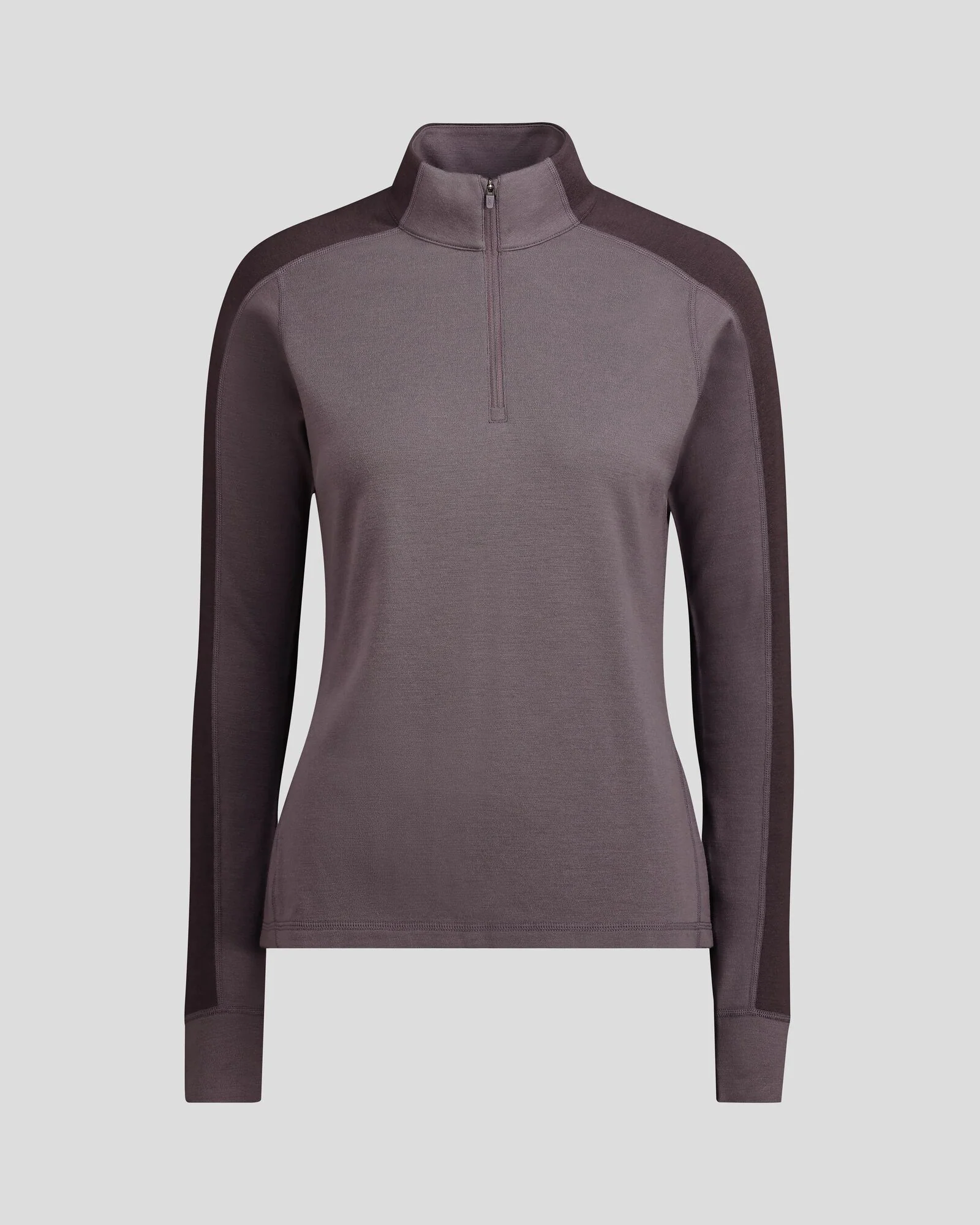 Women's K-Merino 250 Quarter Zip Top - Light Quartz/Dark Quartz - Image 5