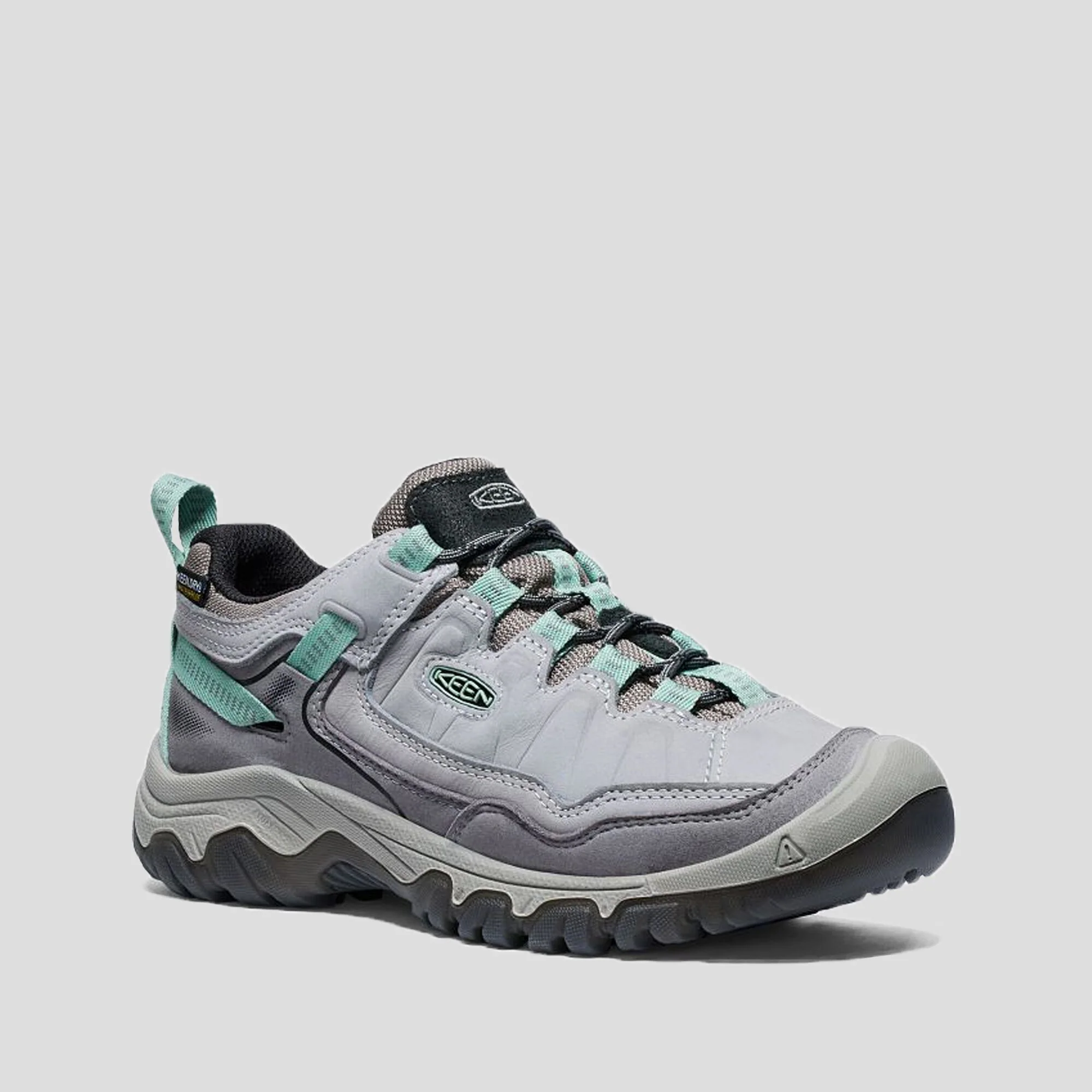 Women's Keen Targhee IV Waterproof Hiking Shoe- Alloy/Granite Green