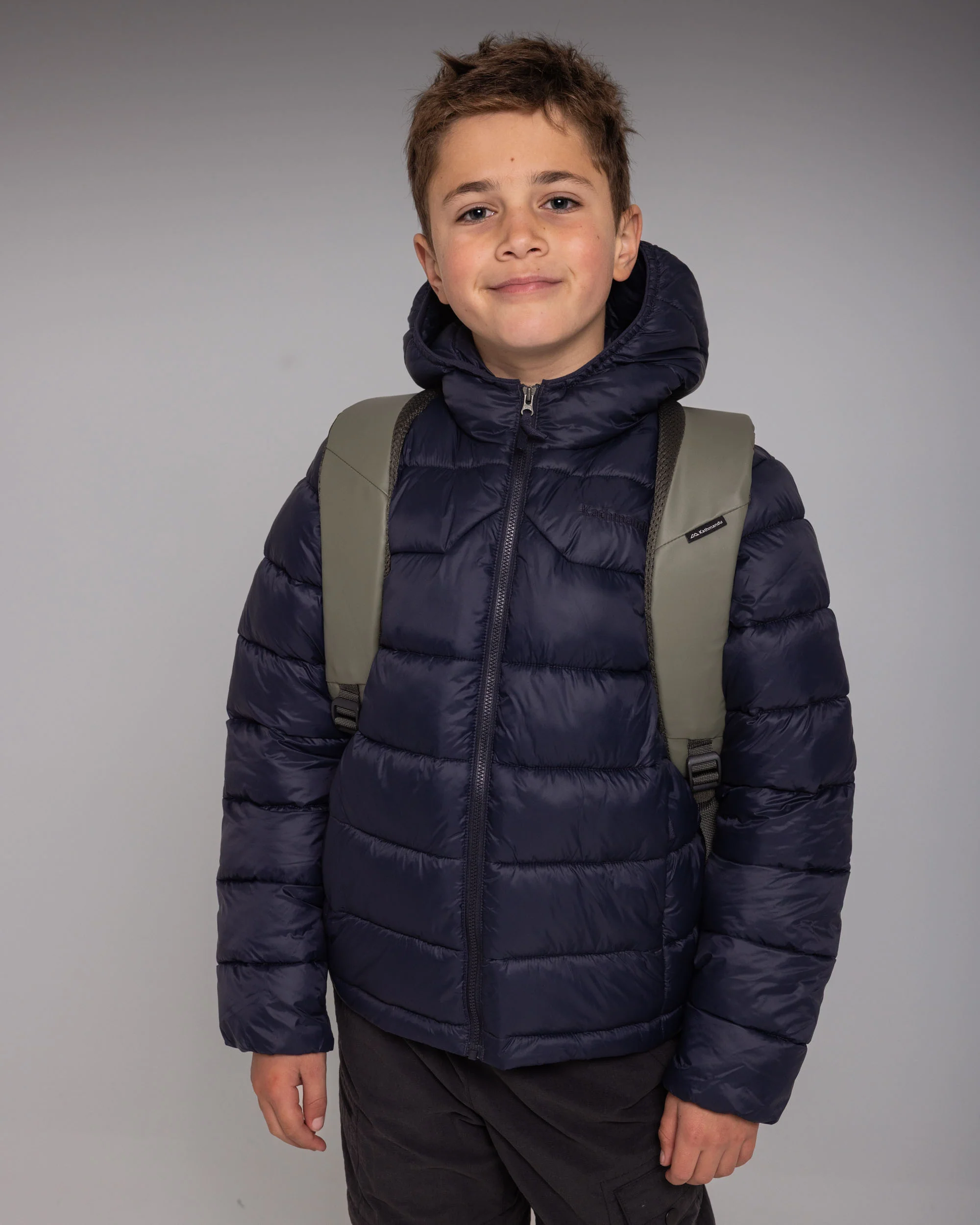 Kids Core Insulated Hooded Jacket - Pure Navy