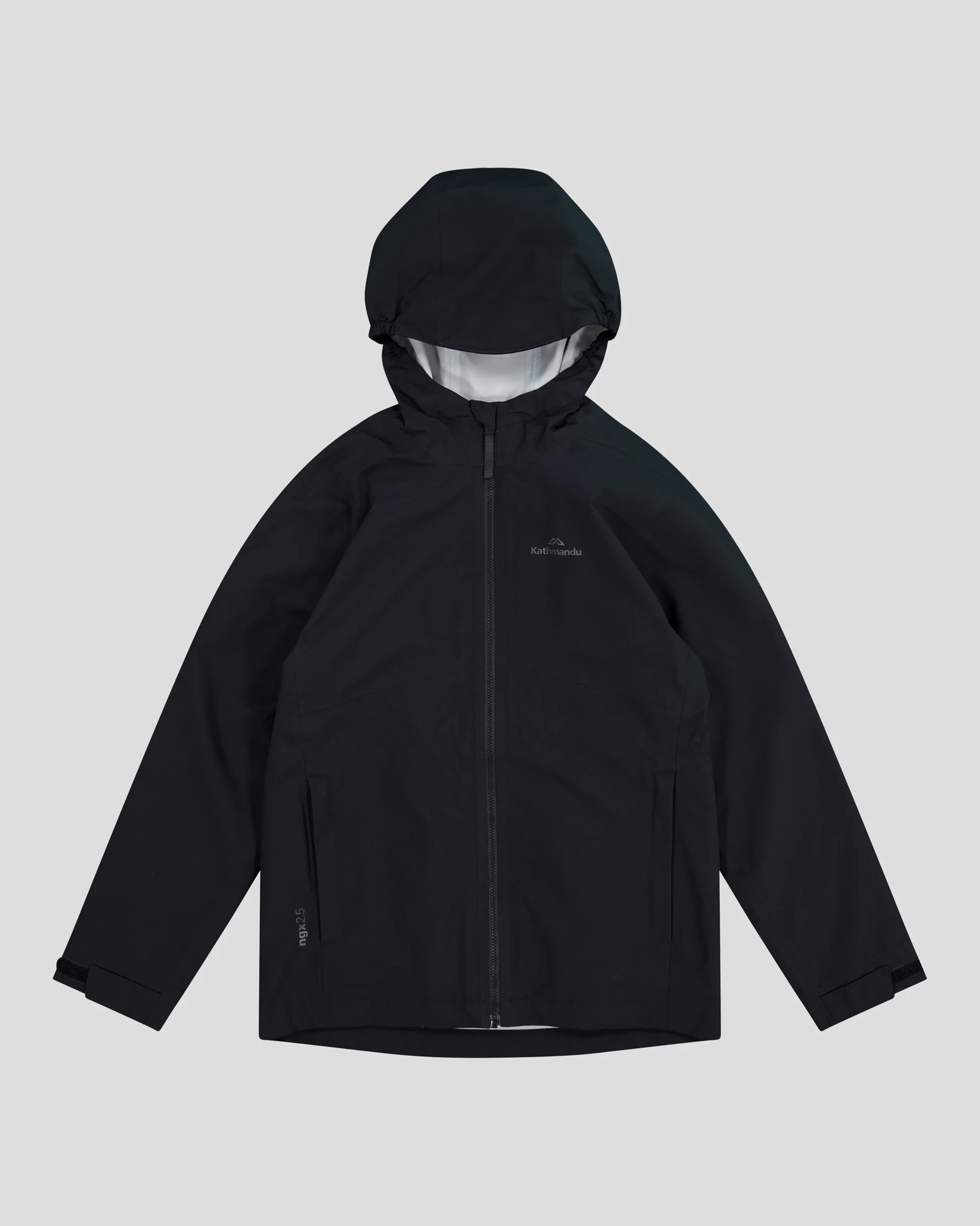 Kids Trailhead 3in1 Rain Hooded Jacket - Black Stingray - Image 9