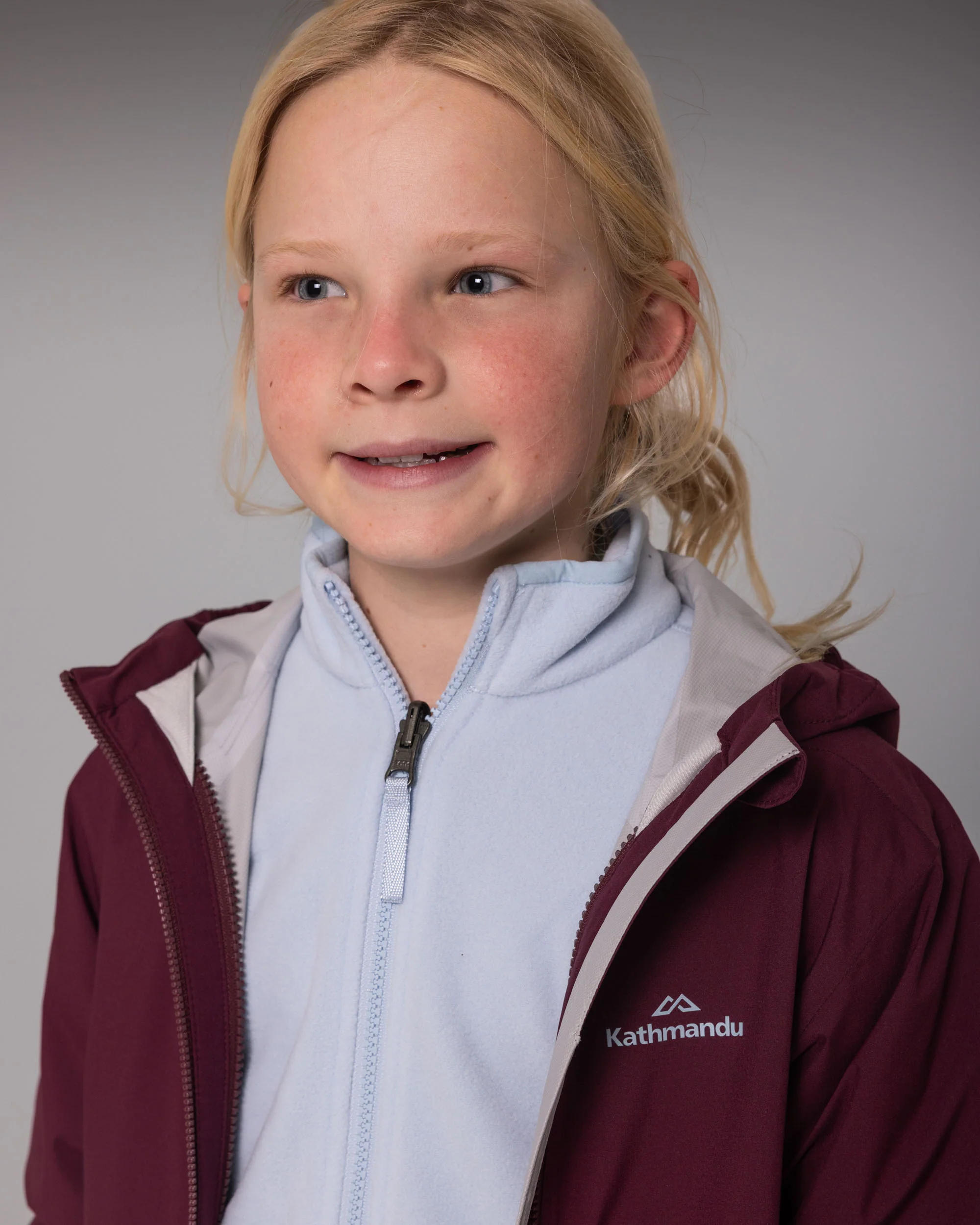 Kids Trailhead 3in1 Rain Hooded Jacket -  Mulberry - Image 2