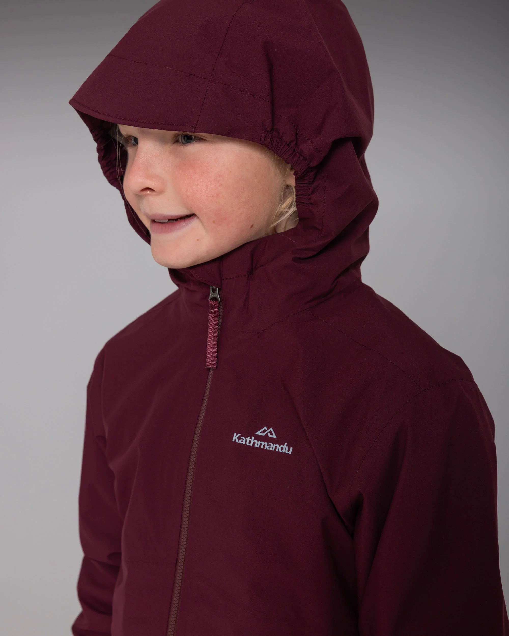 Kids Trailhead 3in1 Rain Hooded Jacket -  Mulberry - Image 6
