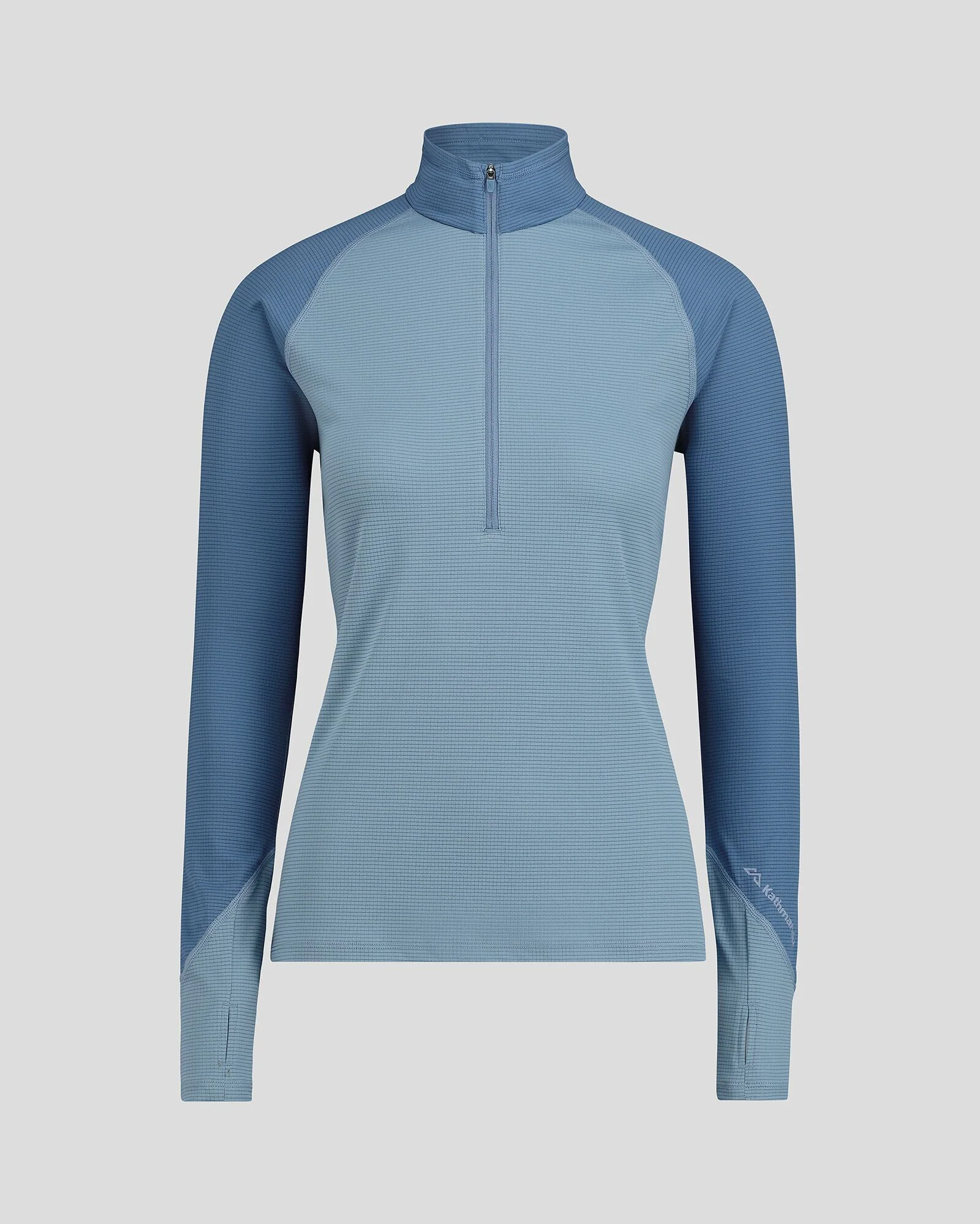 Women's KMDAction Quarter Zip Baselayer Top - Moonlight/Bluehaze - Image 7