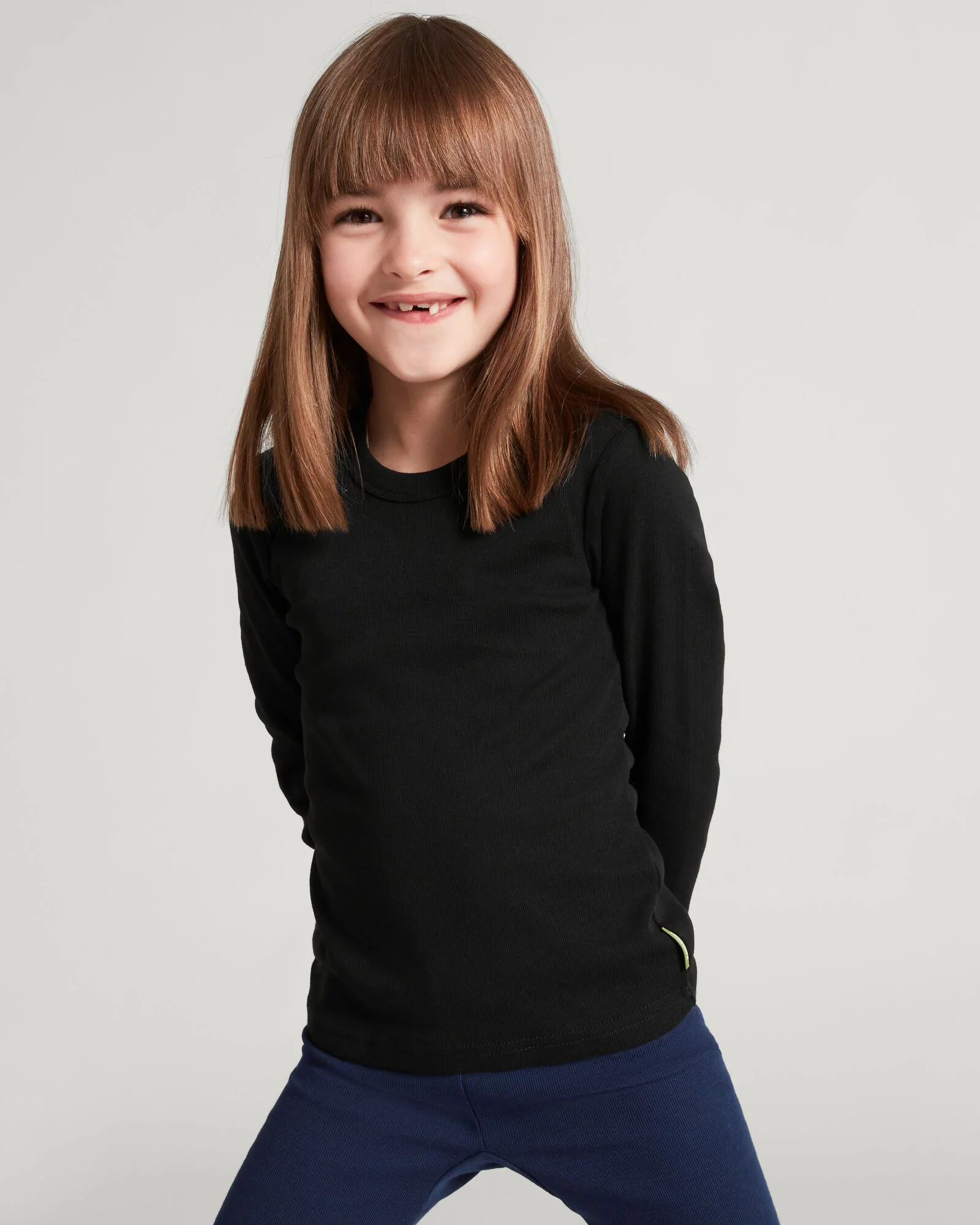 Kids' KMDCore Long Sleeve Top - Black