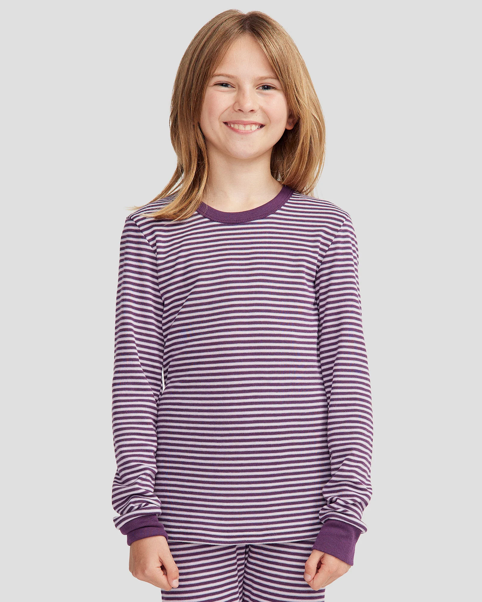 Kids' KMDCore Long Sleeve Top - Jam/Haze Stripe