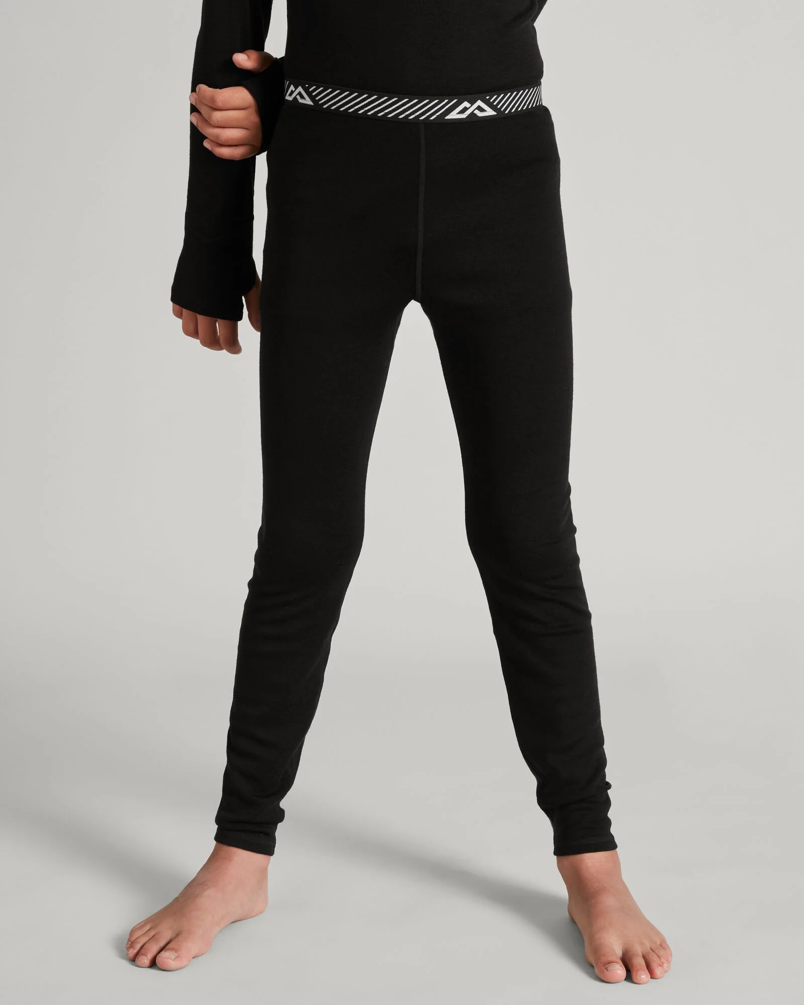 Kids' KMDMerino Baselayer Leggings - Black