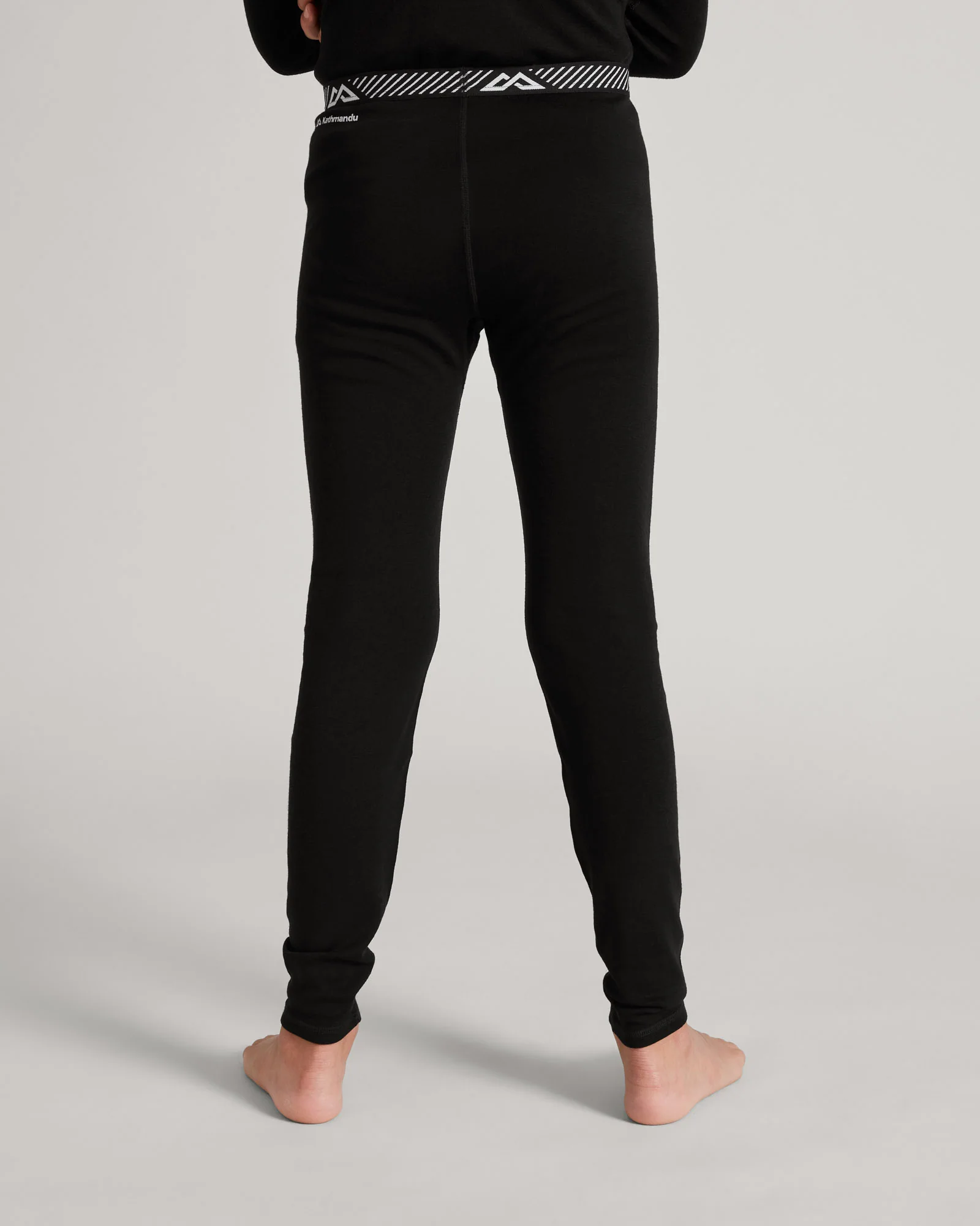 Kids' KMDMerino Baselayer Leggings - Black - Image 3