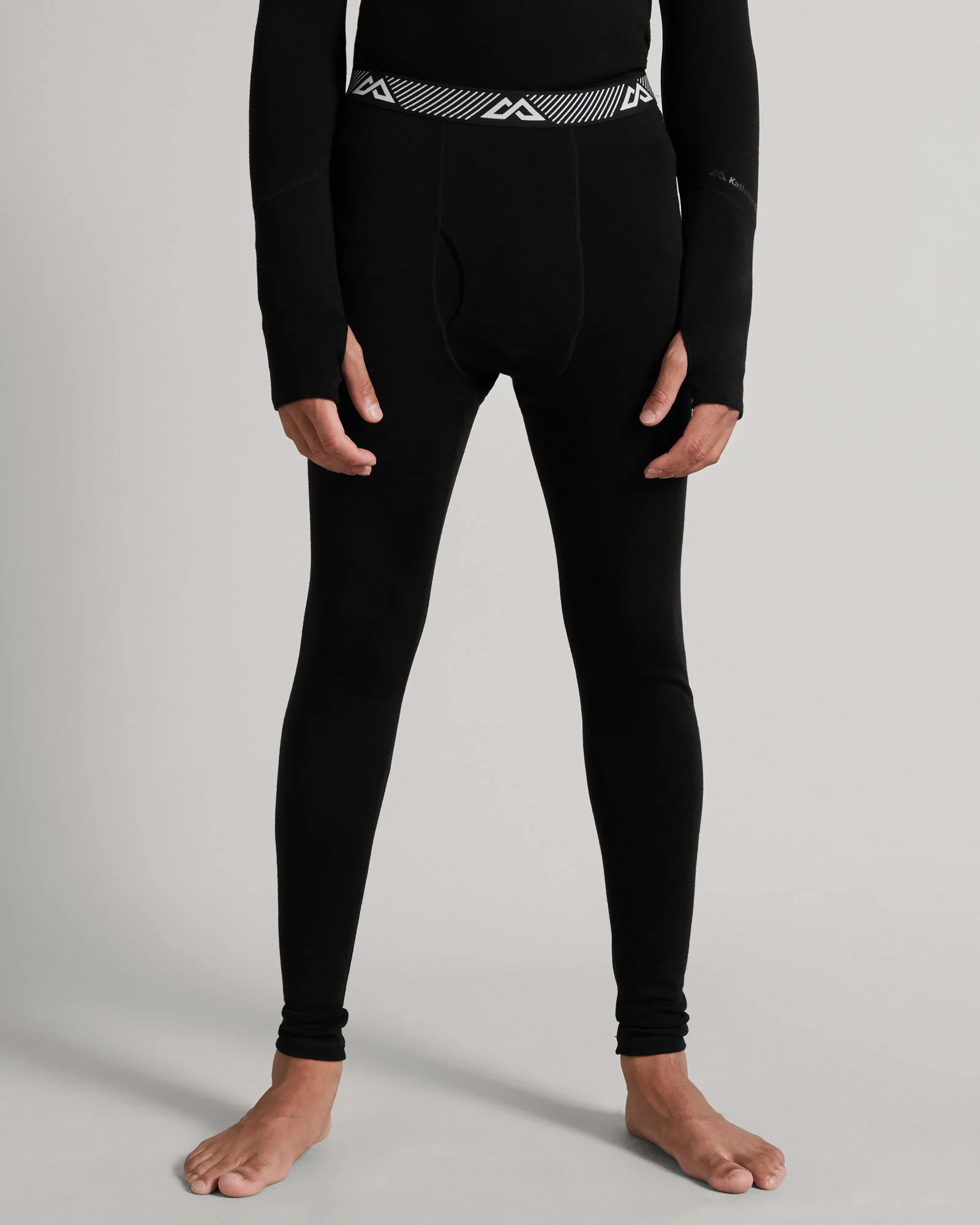 Men's KMDMerino Baselayer Long John Pants - Black