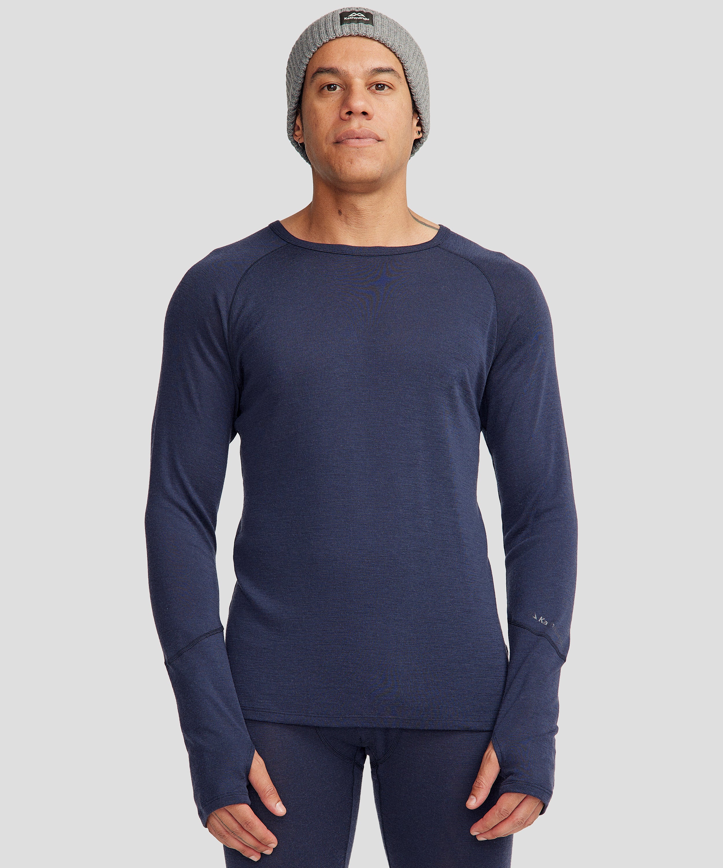 Men's KMDMerino Baselayer Long Sleeve Top - Pure Navy