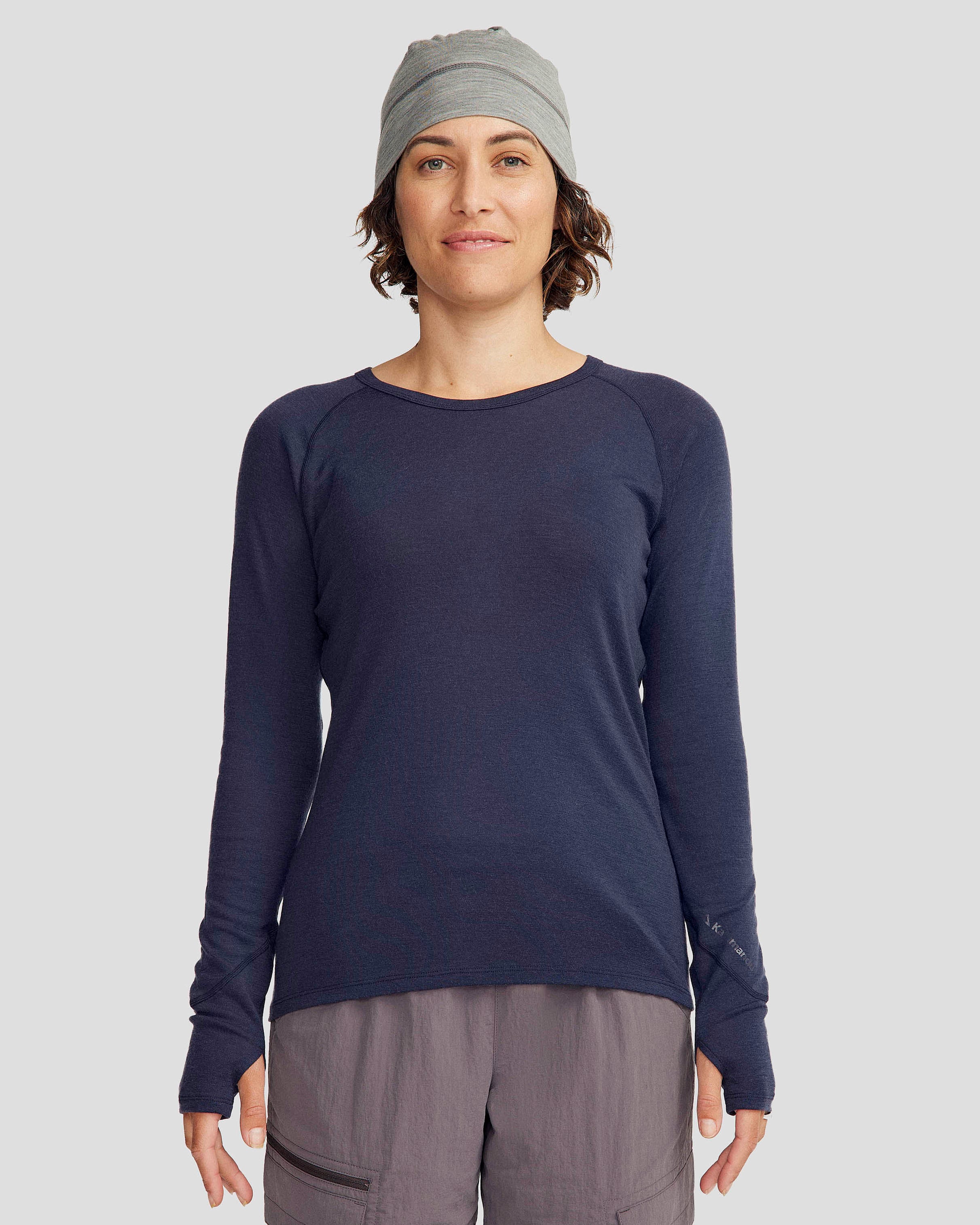 Women's KMDMerino Baselayer Long Sleeve Top - Pure Navy