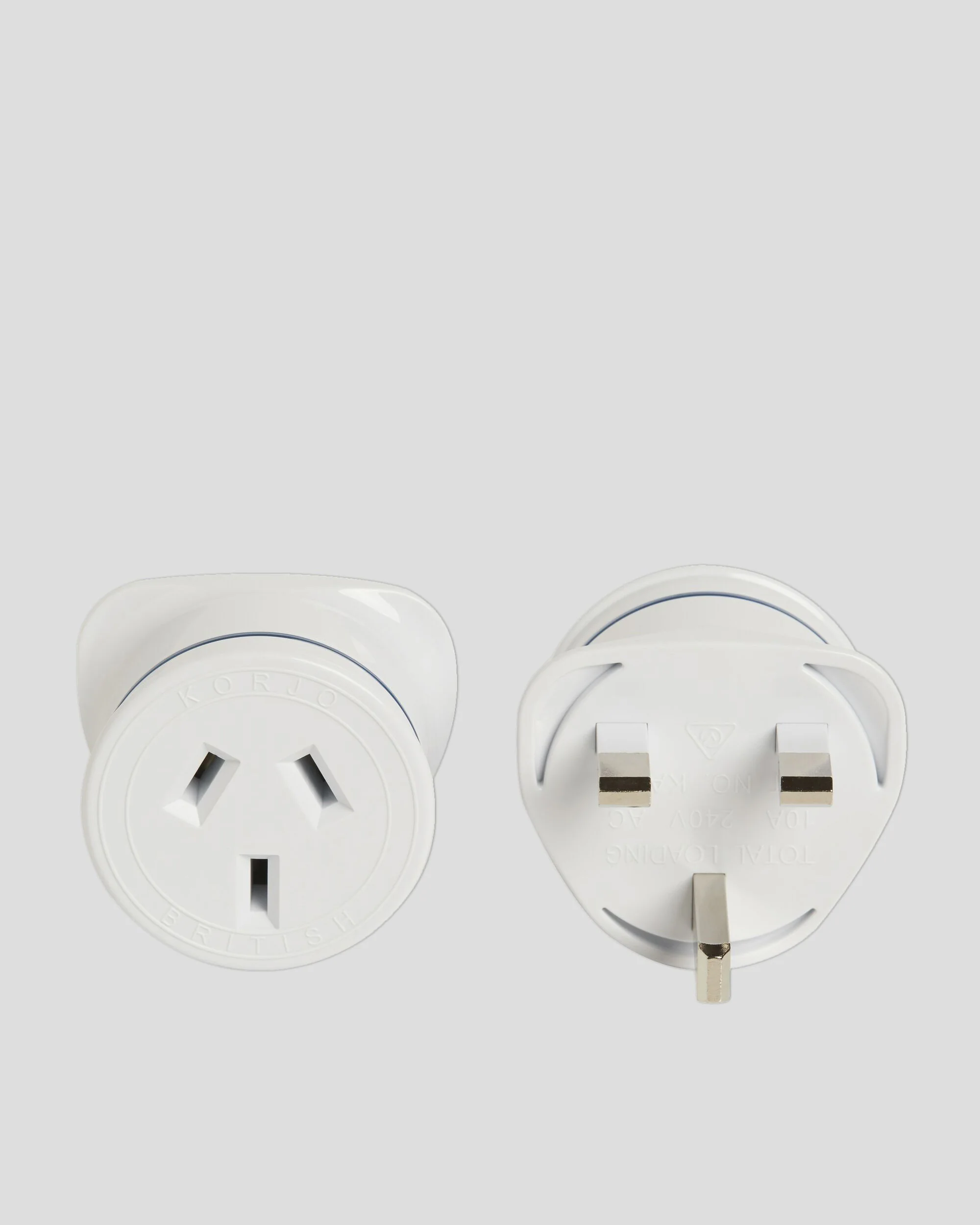 Korjo Travel Adaptor Plug UK - White