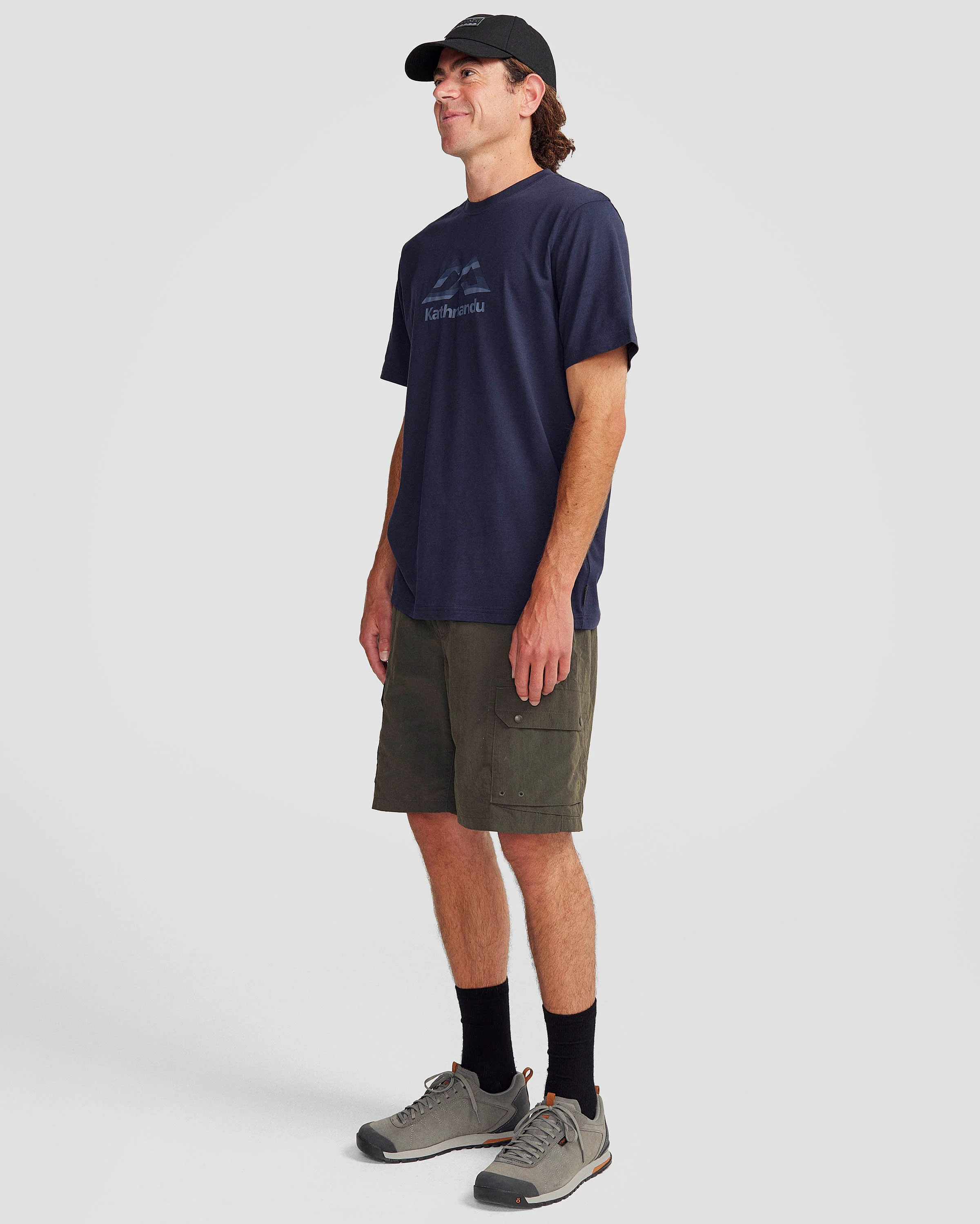 Men's Logo Fill Organic T-shirt - Pure Navy - Image 2