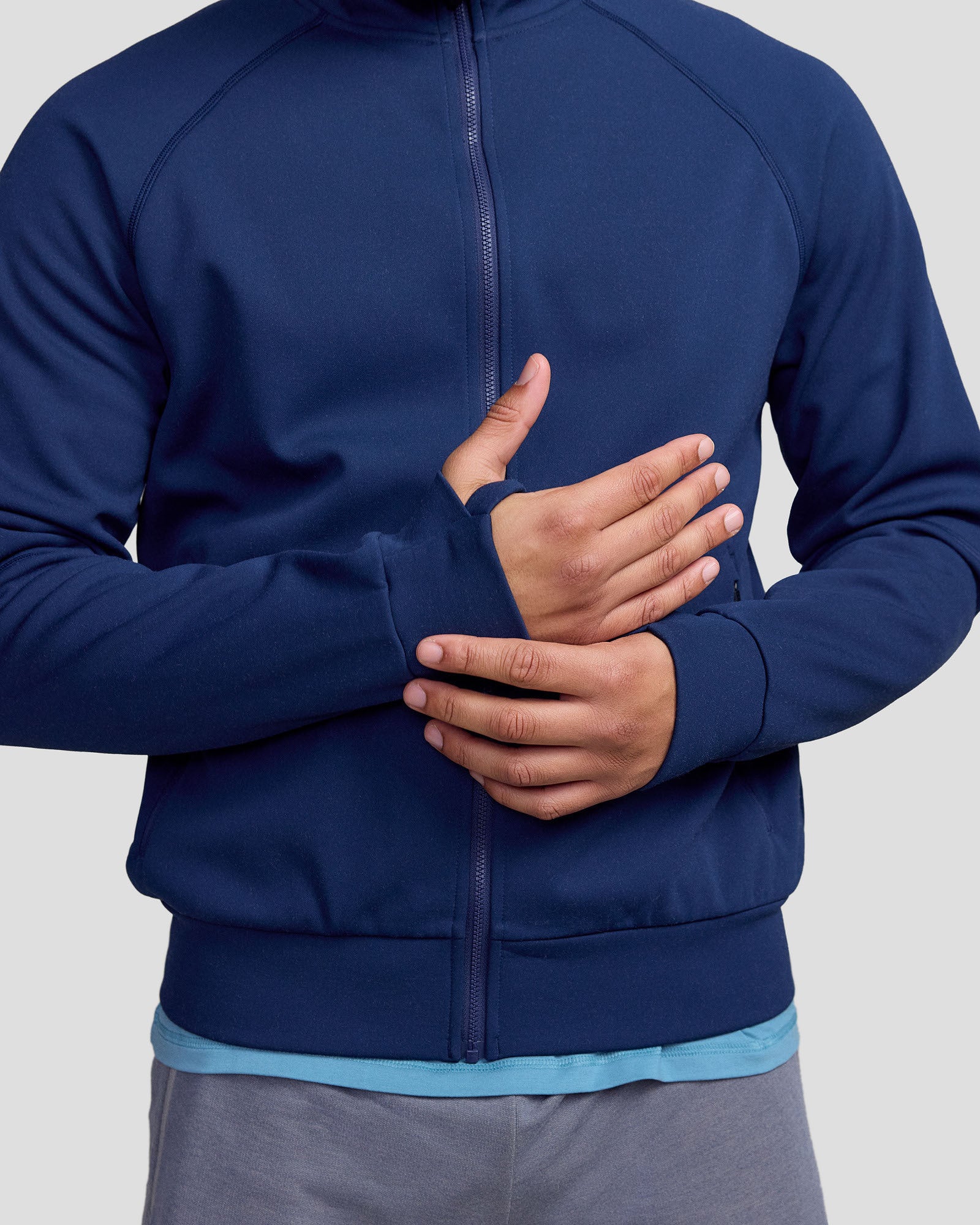 Men’s Anytime Knit Bomber Jacket - Classic Navy - Image 8