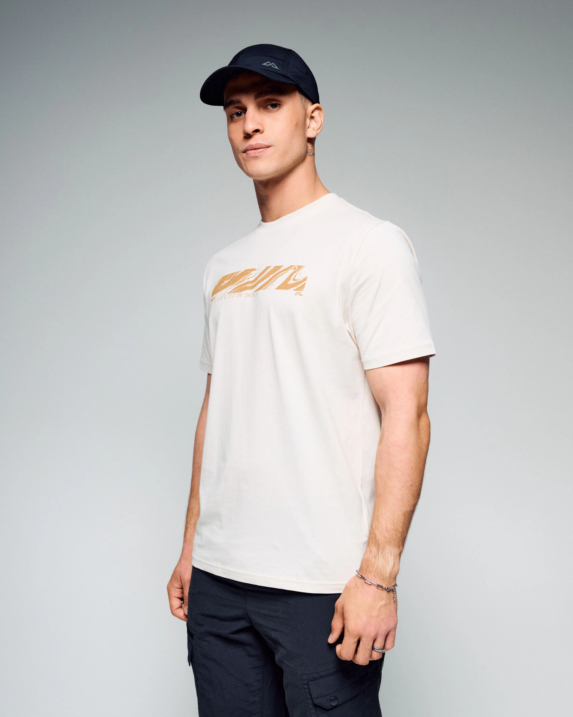 Men's Braided River Organic Cotton T-Shirt - Shroom - Image 2