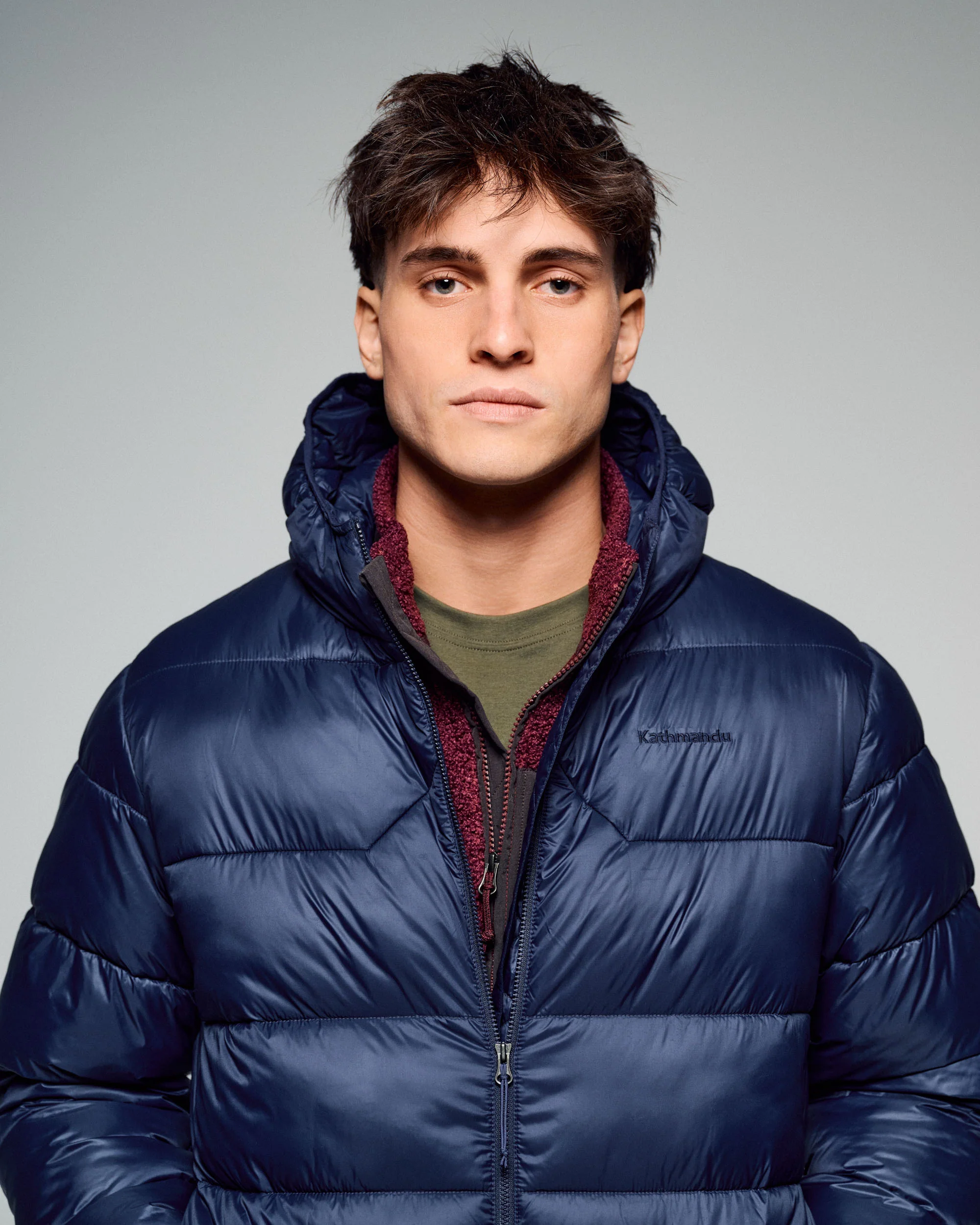 Men's Core Insulated Hooded Jacket - Pure Navy - Image 3