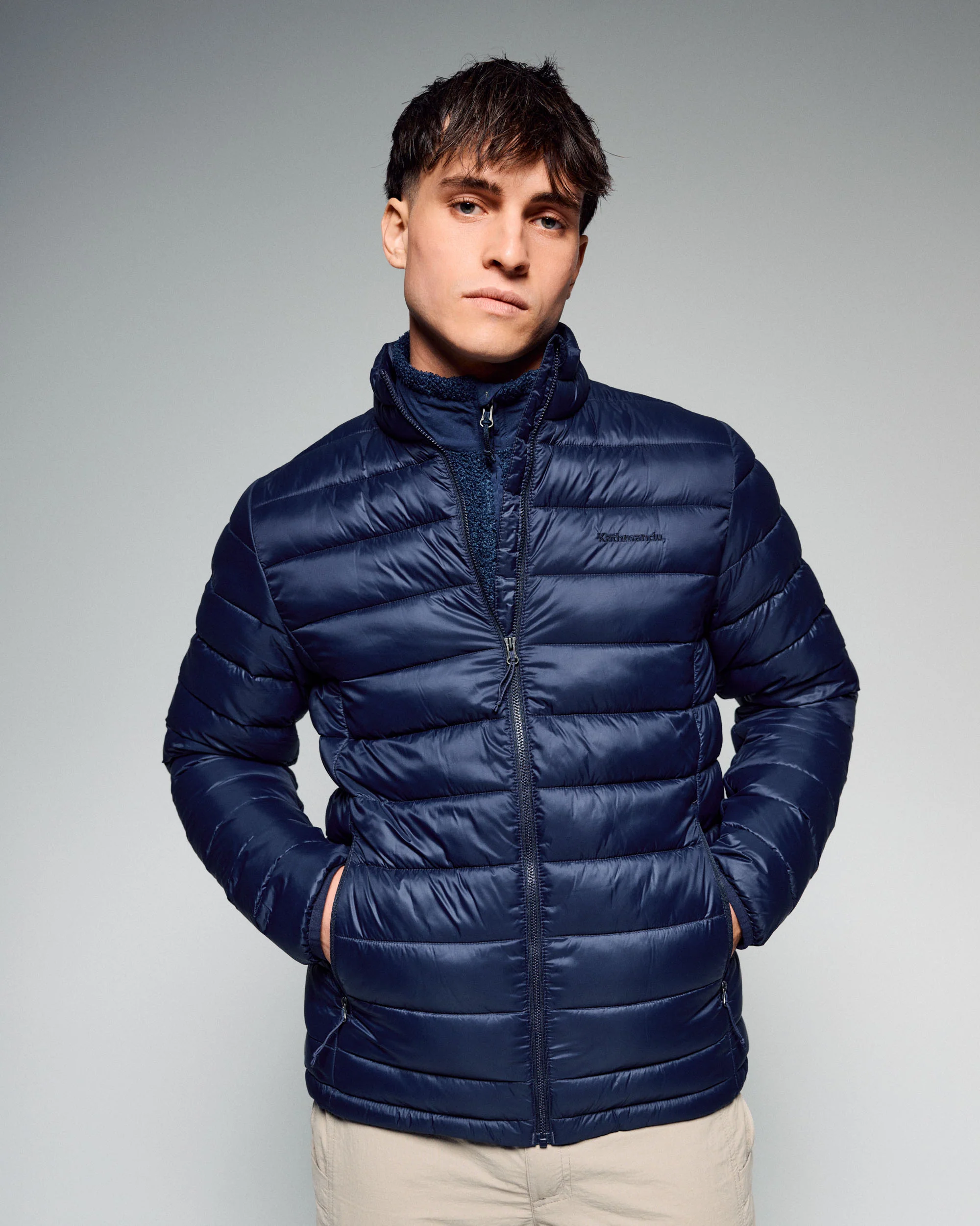 Men's Core Light Weight Insulated Jacket - Pure Navy - Image 4