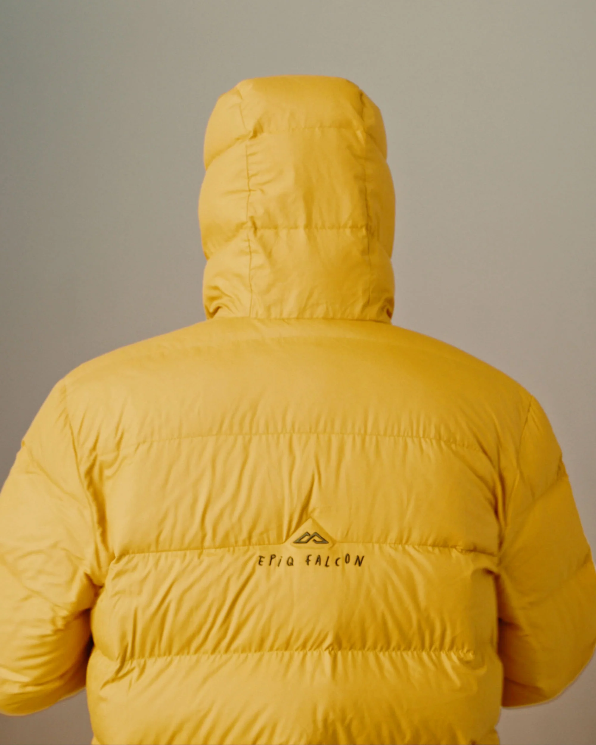 Men's Epiq Falcon Hooded Down Jacket - Mustard Yellow - Image 11