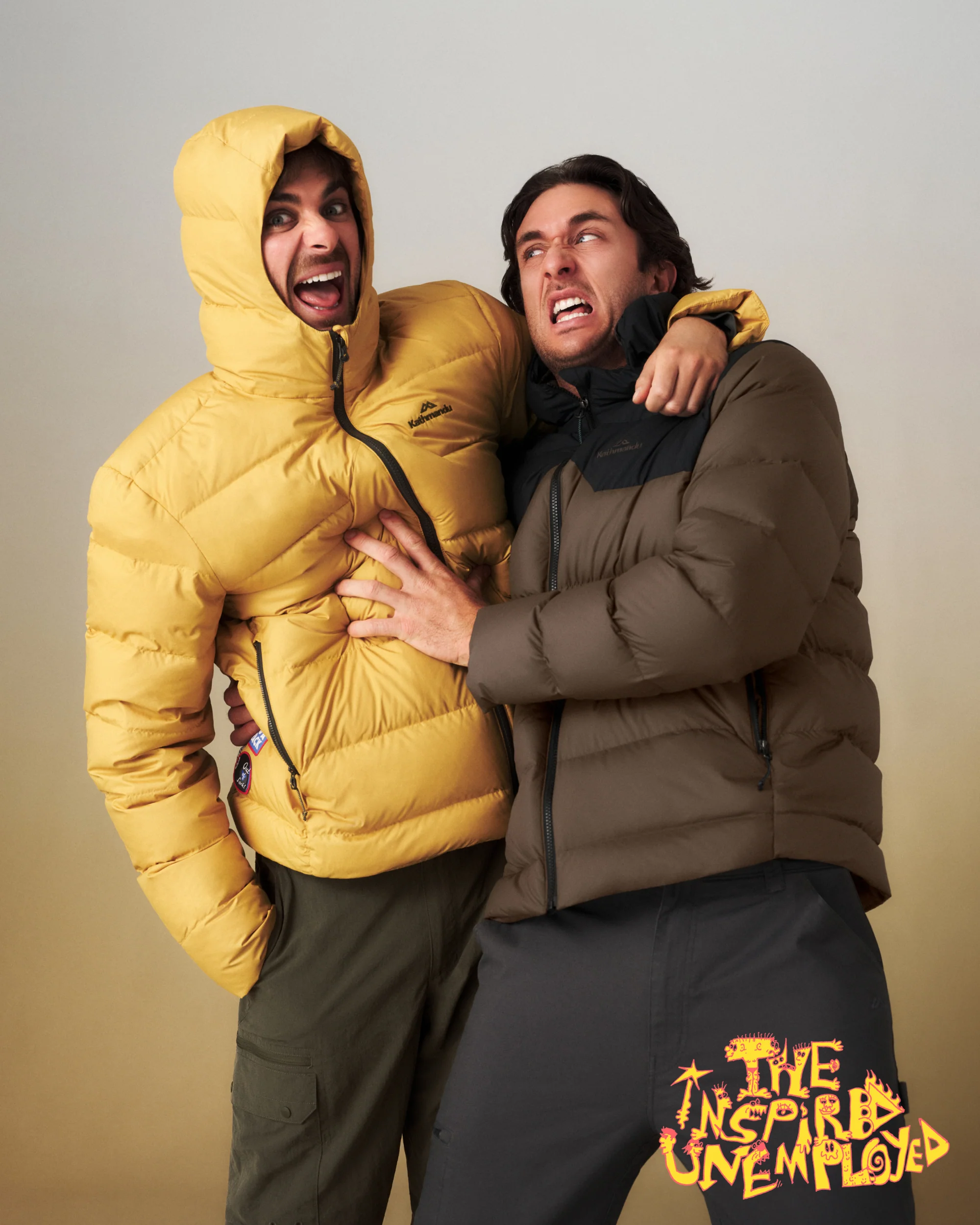 Men's Epiq Falcon Hooded Down Jacket - Mustard Yellow - Image 2