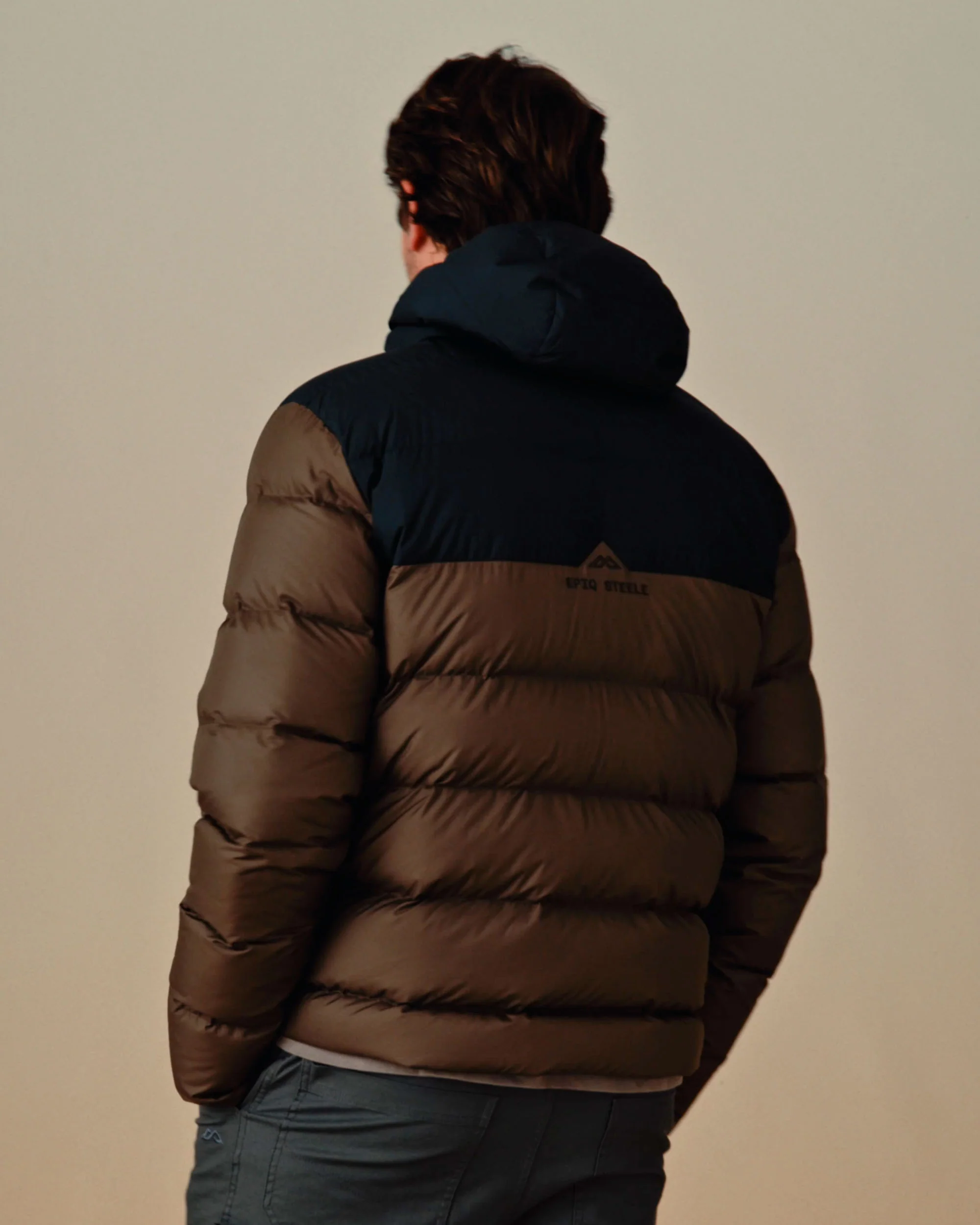 Men's Epiq Steele Hooded Down Jacket - Trail - Image 8