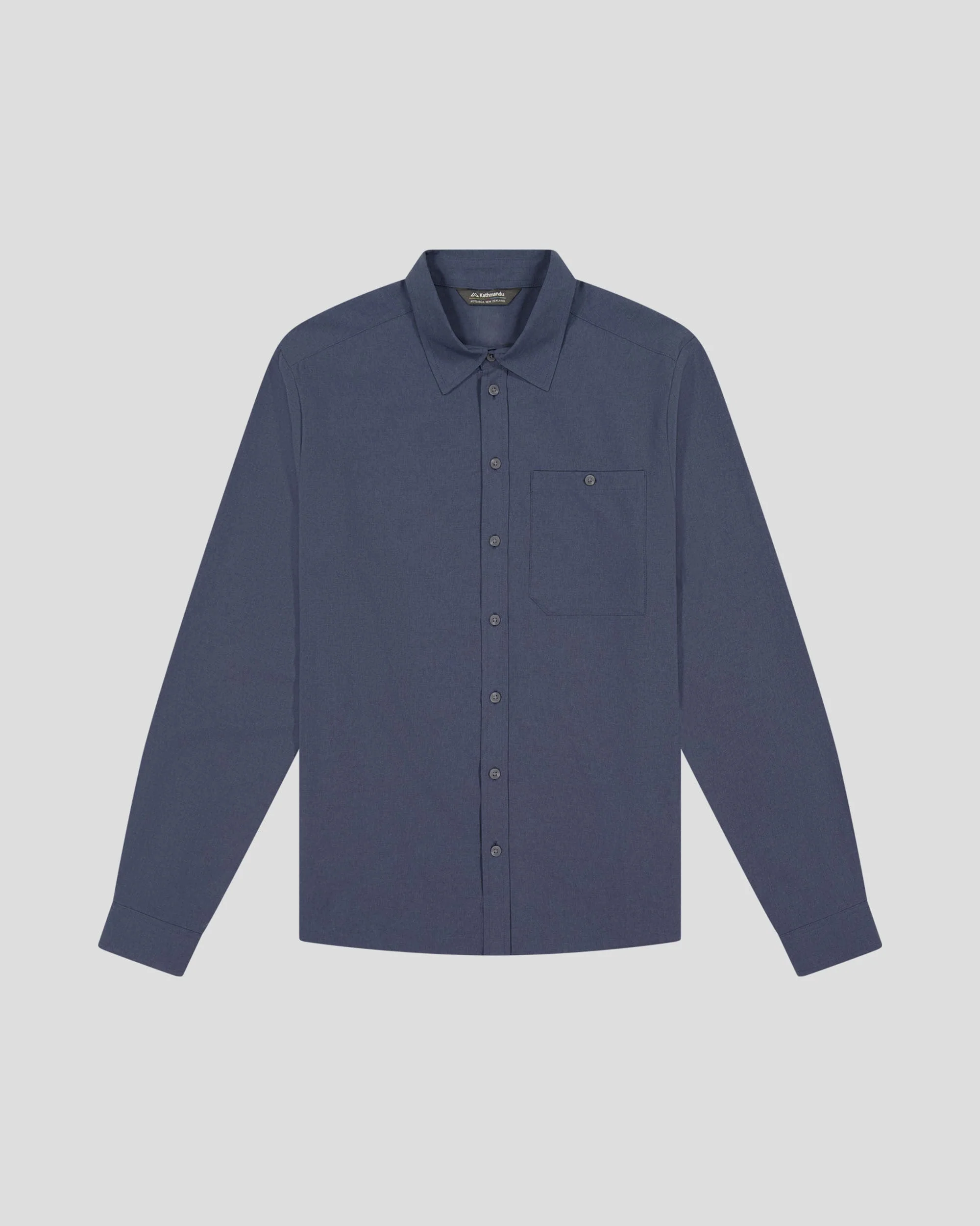 Men’s Flight Stretch Long Sleeve Shirt - Mid Navy