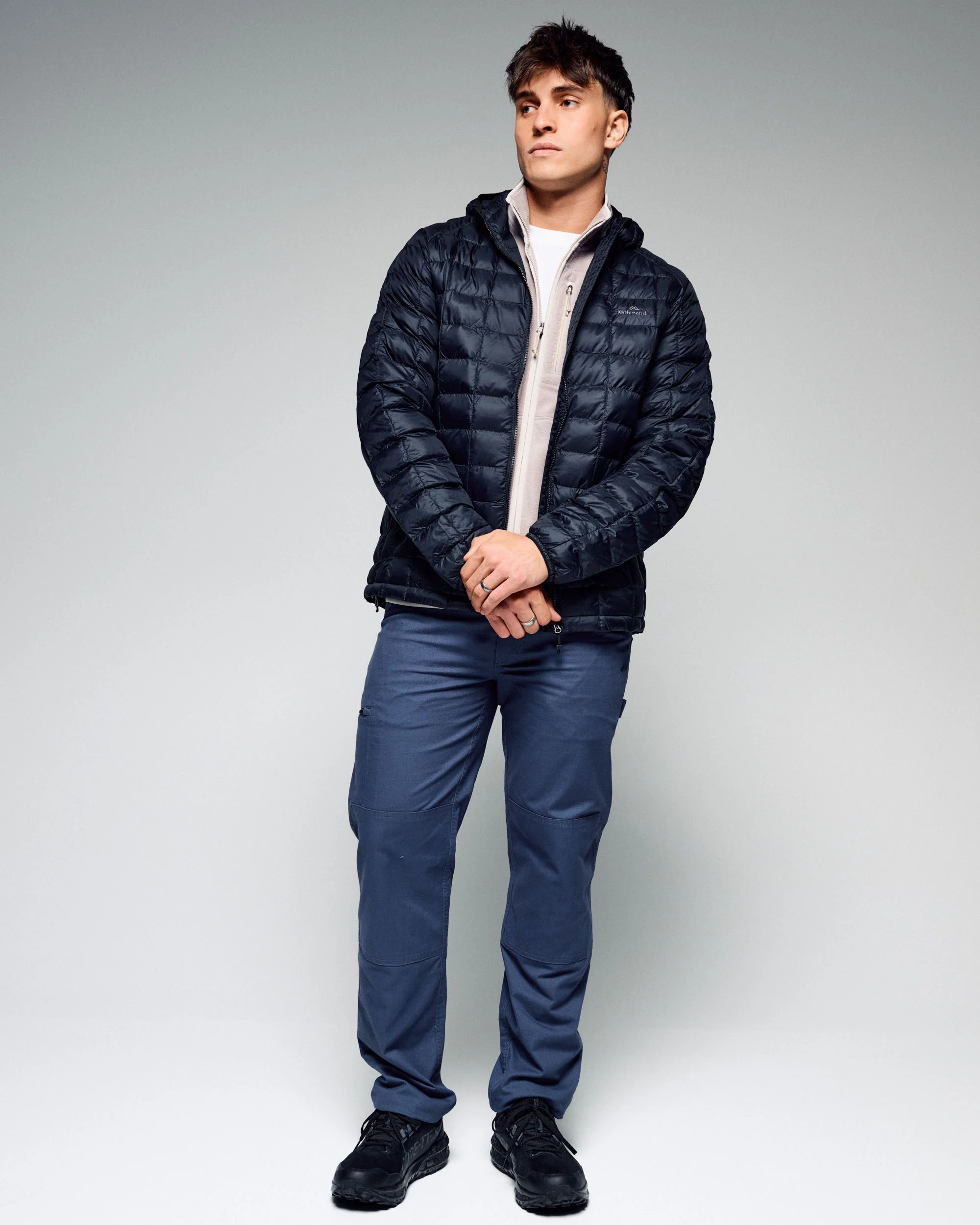 Men's Heli Insulated Hooded Jacket - Black Stingray