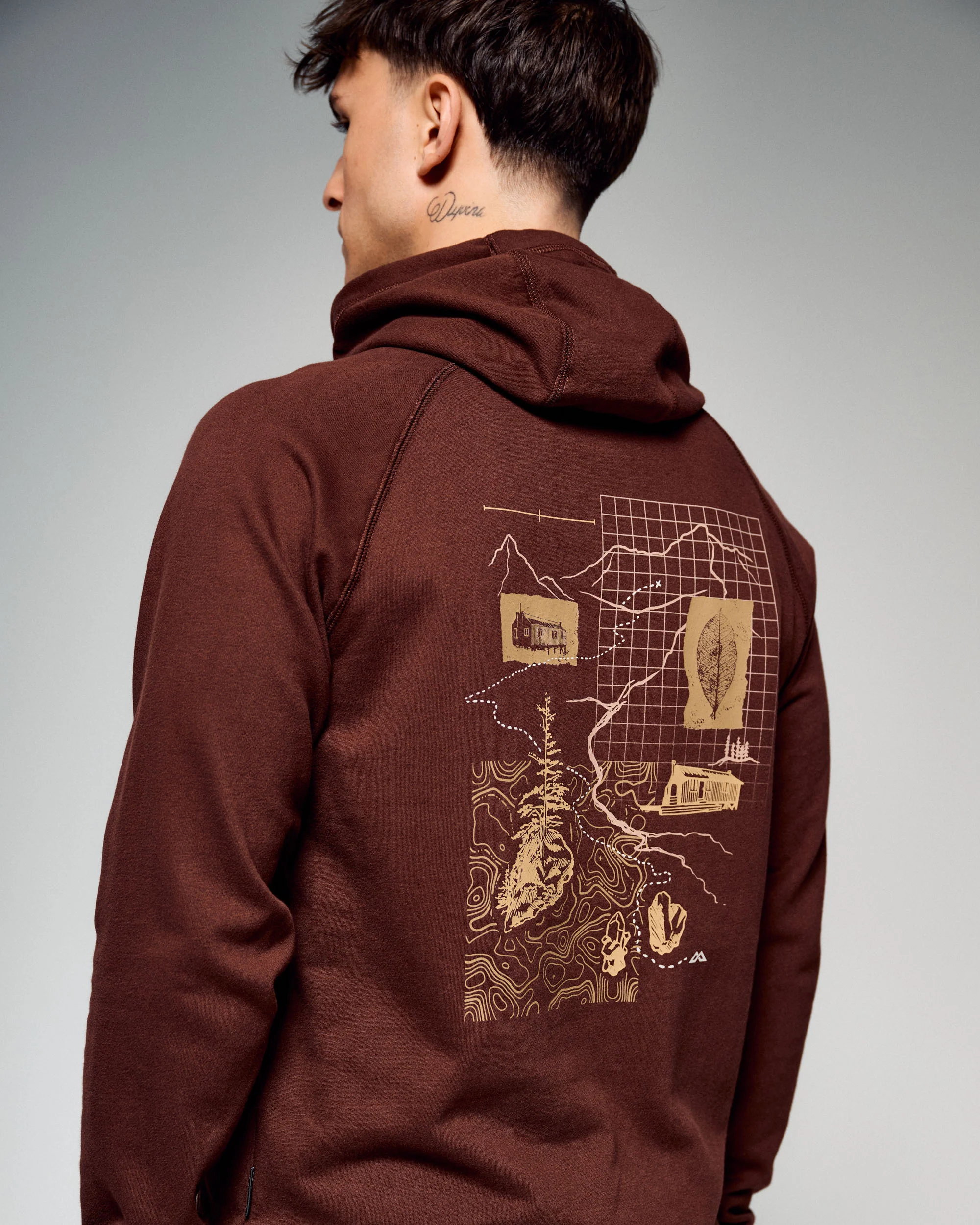 Men's On The Trail Hoodie - Cocoa - Image 4