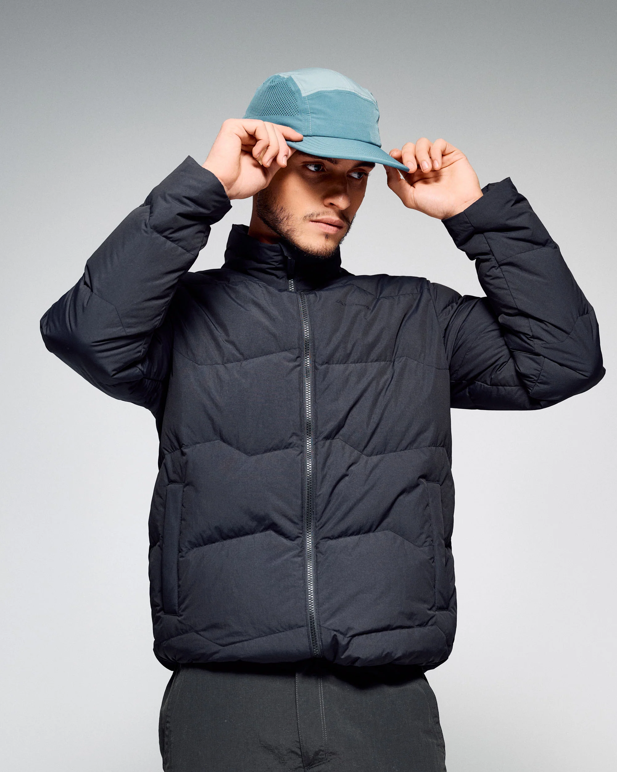 Men's Retreat Down Jacket - Washed Black
