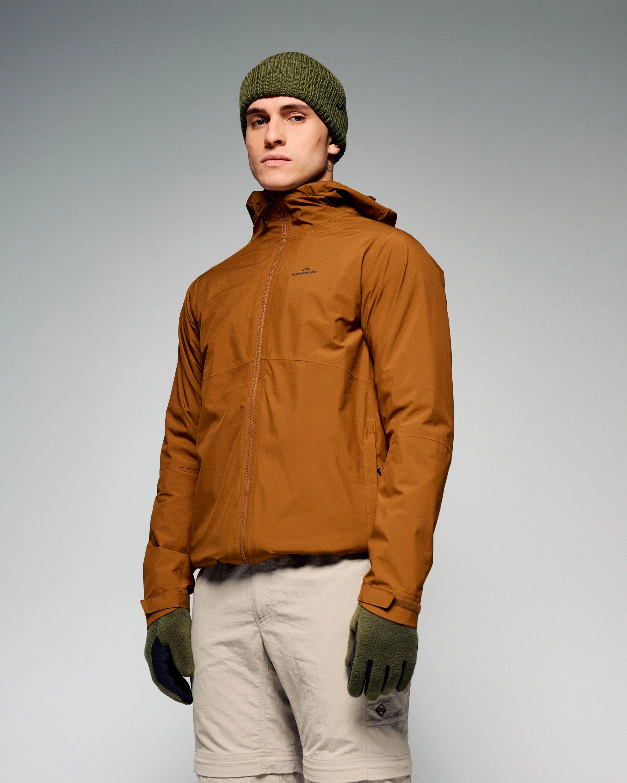 Men's Trailhead 3in1 Rain Hooded Jacket - Bark - Image 5